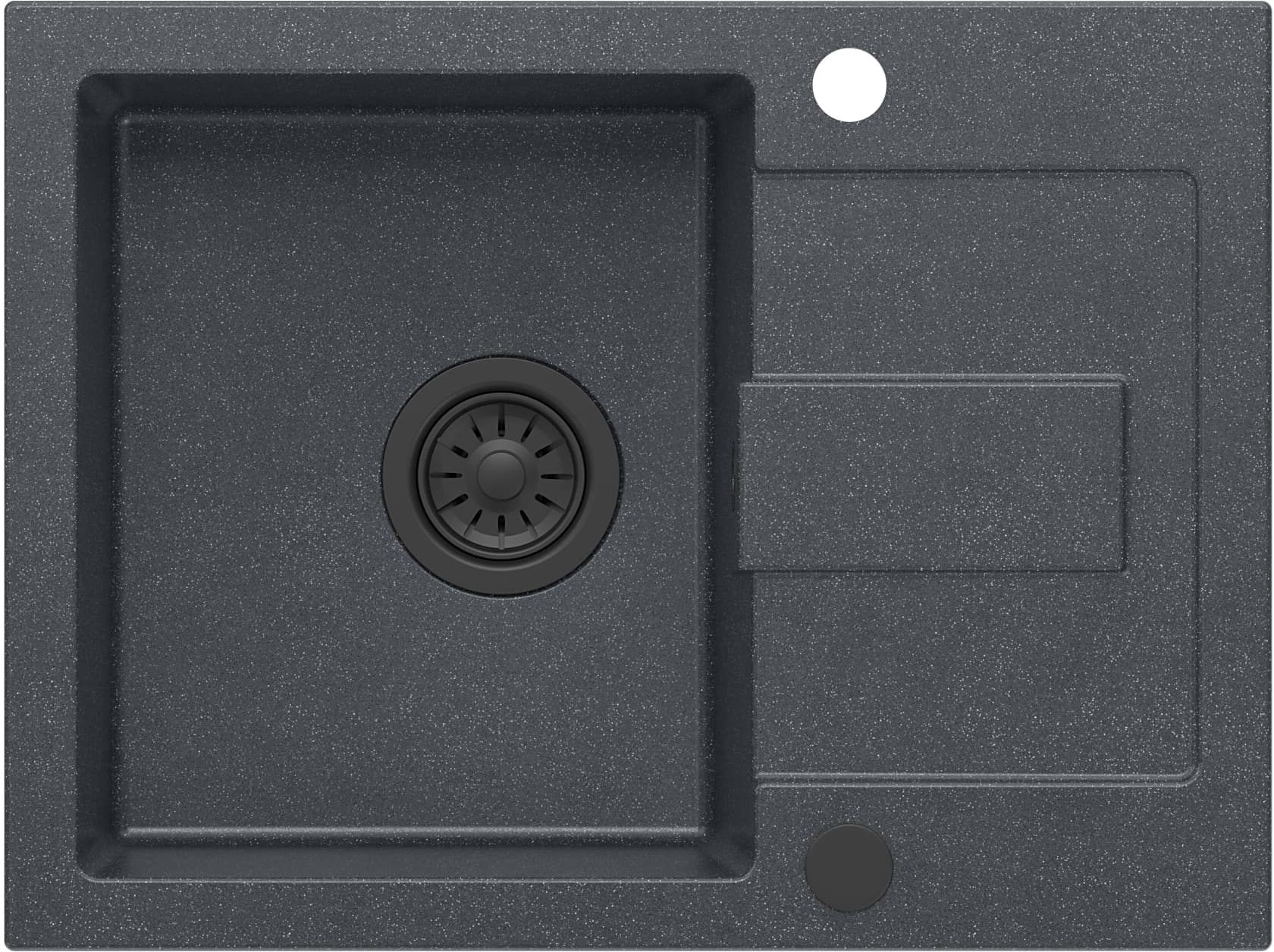 Quadron Christian GraniteQ-Spüle 60x45 cm schwarz HCQC6045CZK_PC