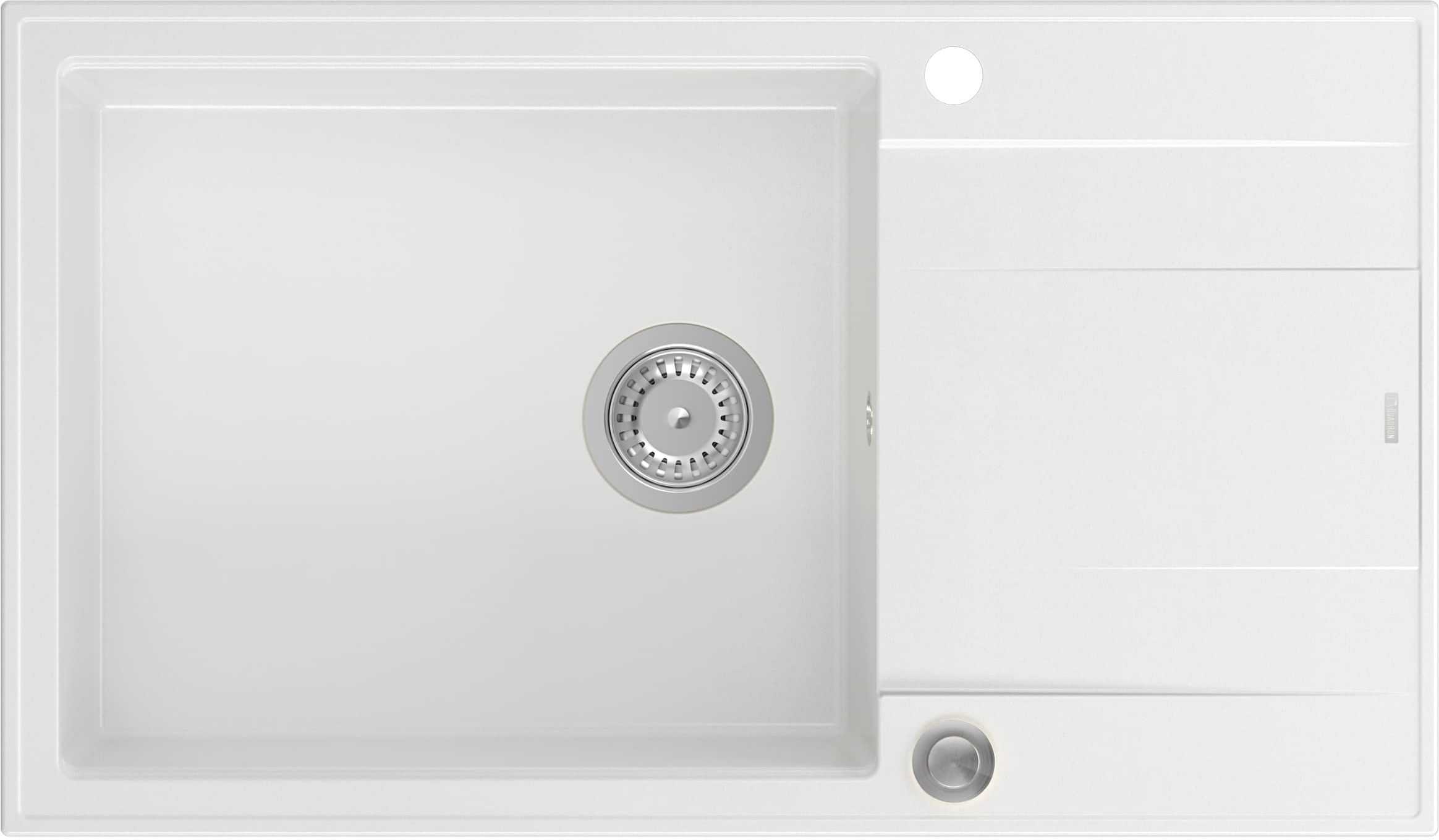 Quadron Evan GraniteQ-Spüle 86x50 cm weiß HCQE58650U1_BS_P2O