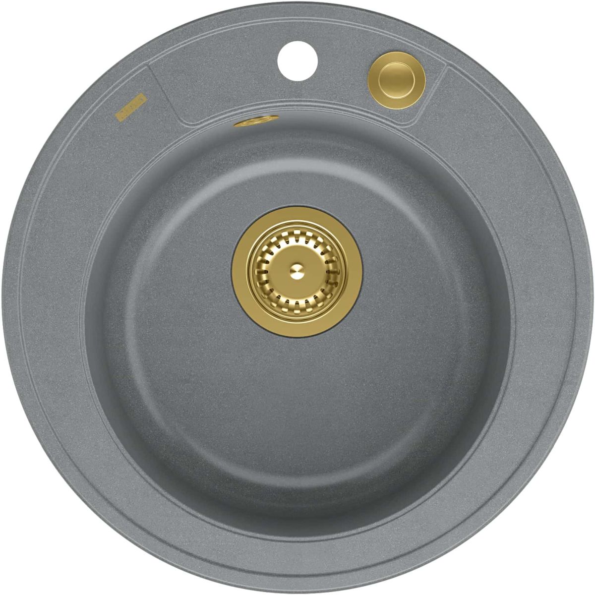 Quadron Morgan GraniteQ-Spüle 51x51 cm grau/graphit/onyx HB8301U5-G1_P2O