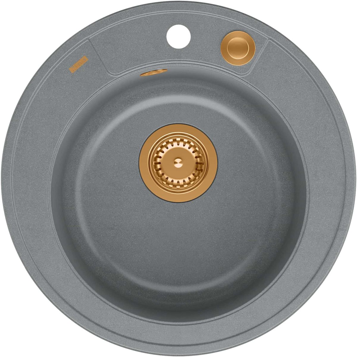 Quadron Morgan GraniteQ-Spüle 51x51 cm grau/graphit/onyx HB8301U5-C1_P2O