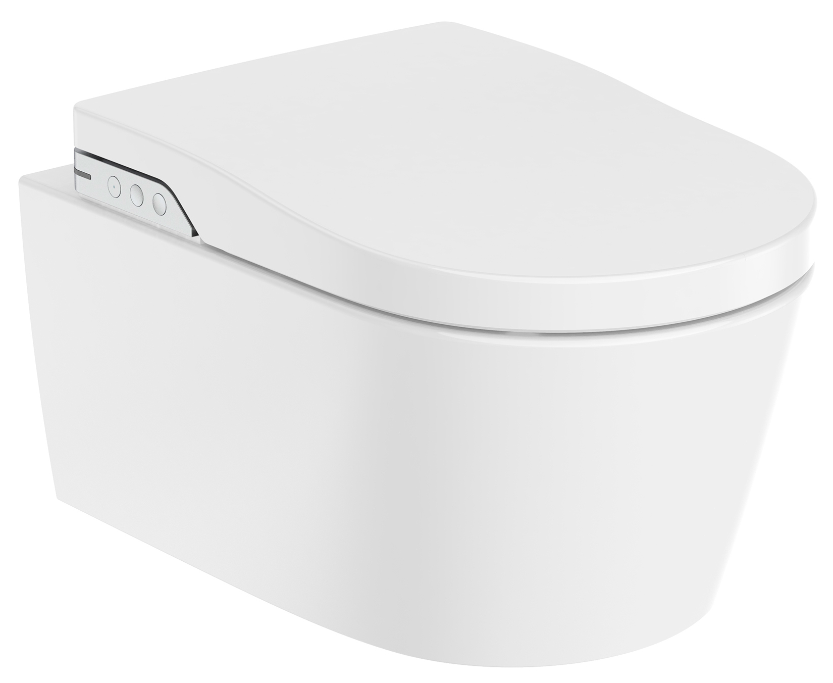 Roca Inspira Dusch-WC hängend ohne Kragen mit Wirbelspülung weiß A803094001