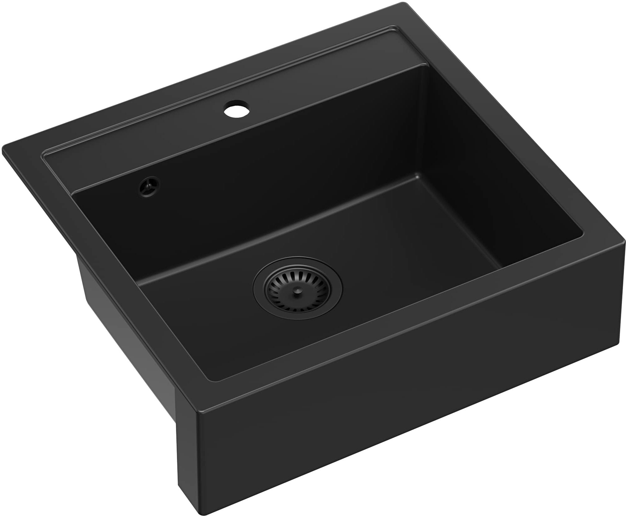 Quadron Bill GraniteQ-Spüle 59.5x54 cm schwarz HCQB6054U7_BLM