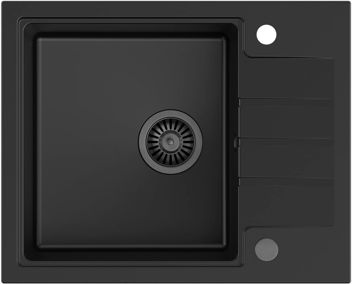 Quadron Peter GraniteQ-Spüle 62x50 cm schwarz HCQP6250BLM_PC
