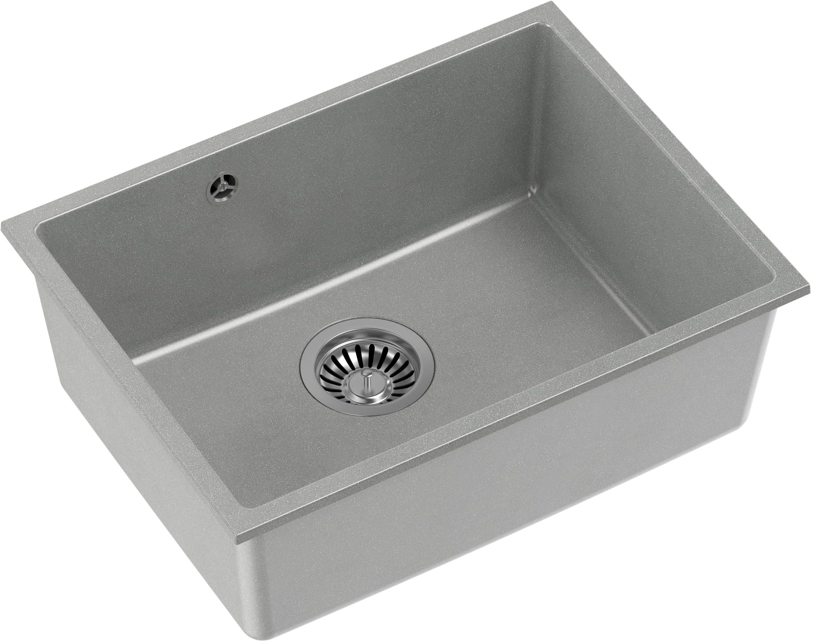 Quadron Alec GraniteQ-Spüle 53.5x40 cm grau/graphit/onyx HQA5340SZK