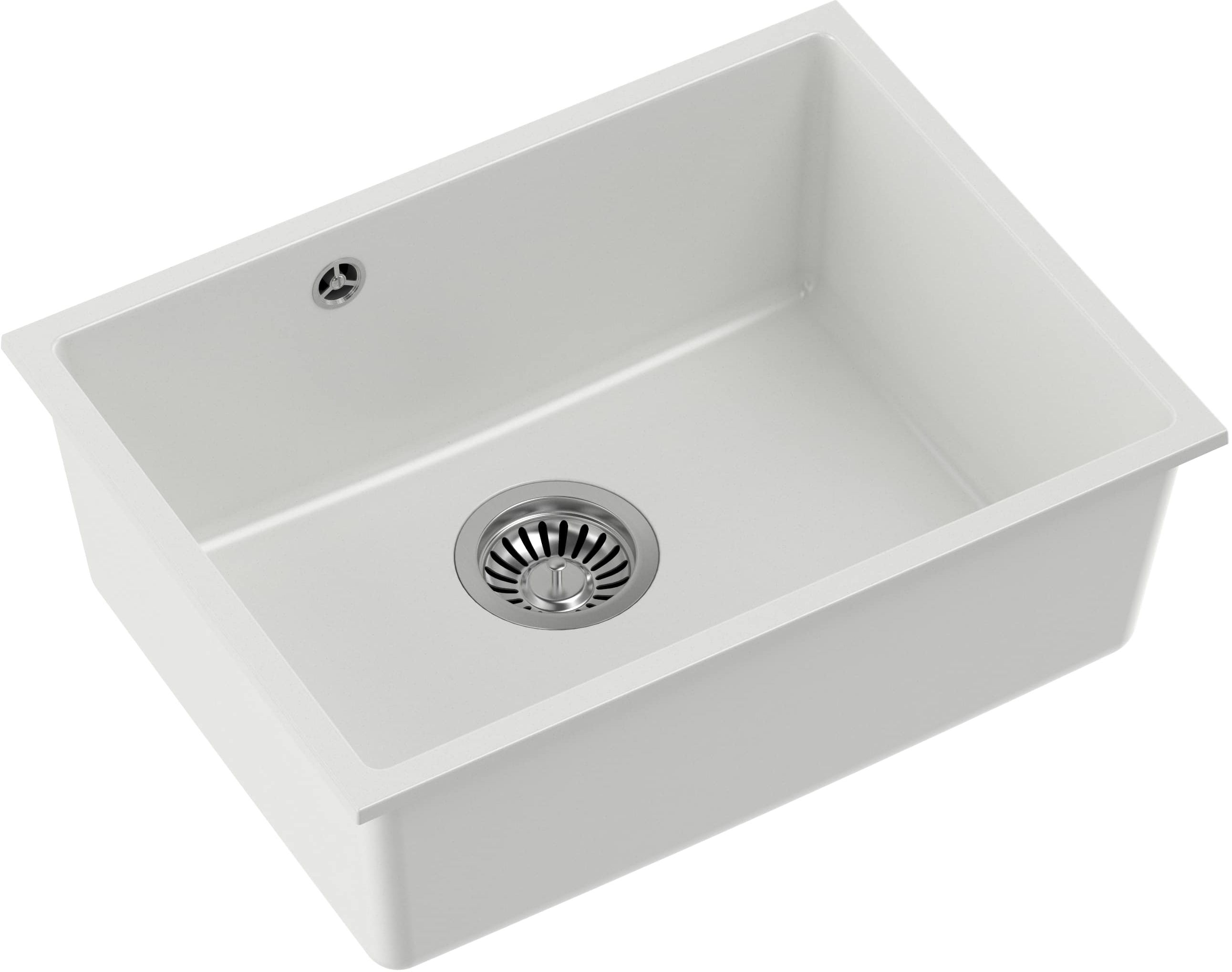 Quadron Alec GraniteQ-Spüle 53.5x40 cm weiß HQA5340BIK