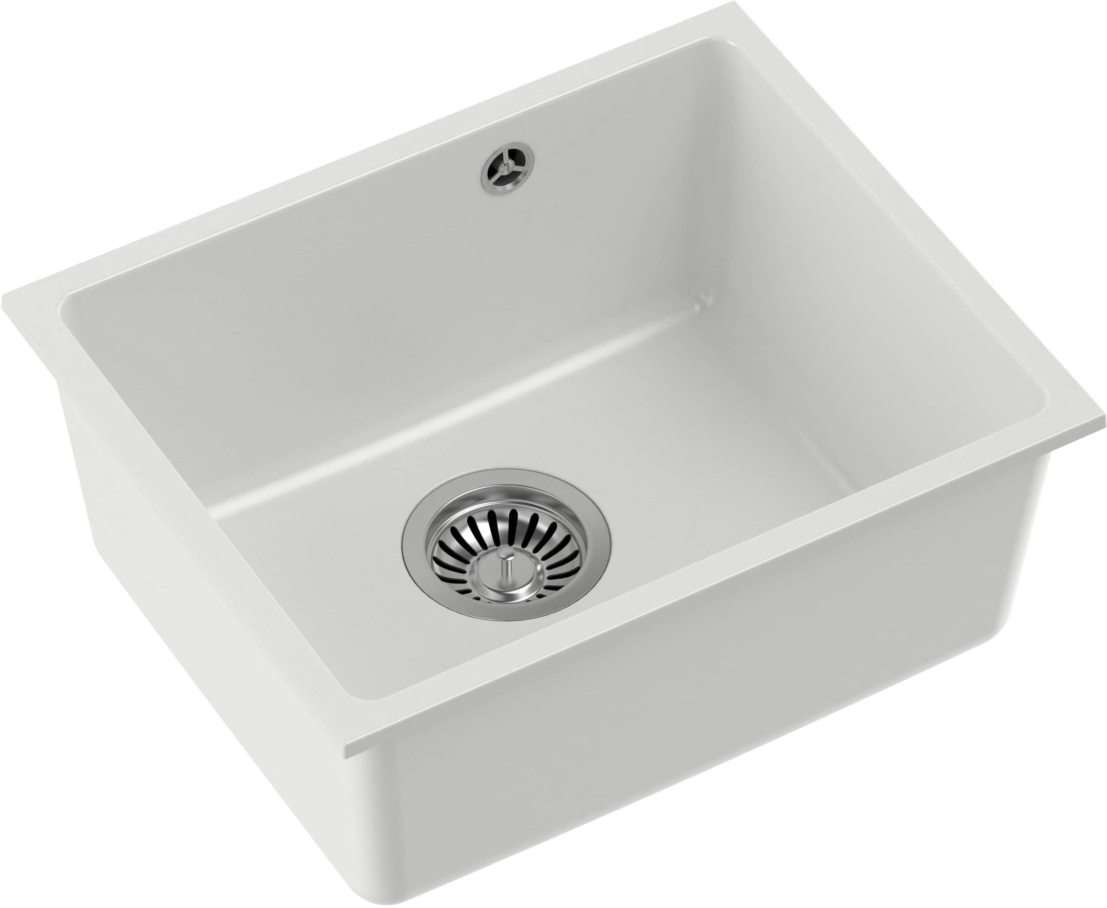 Quadron Alec Granitspüle 46x37.5 cm weiß HQA4640BIK