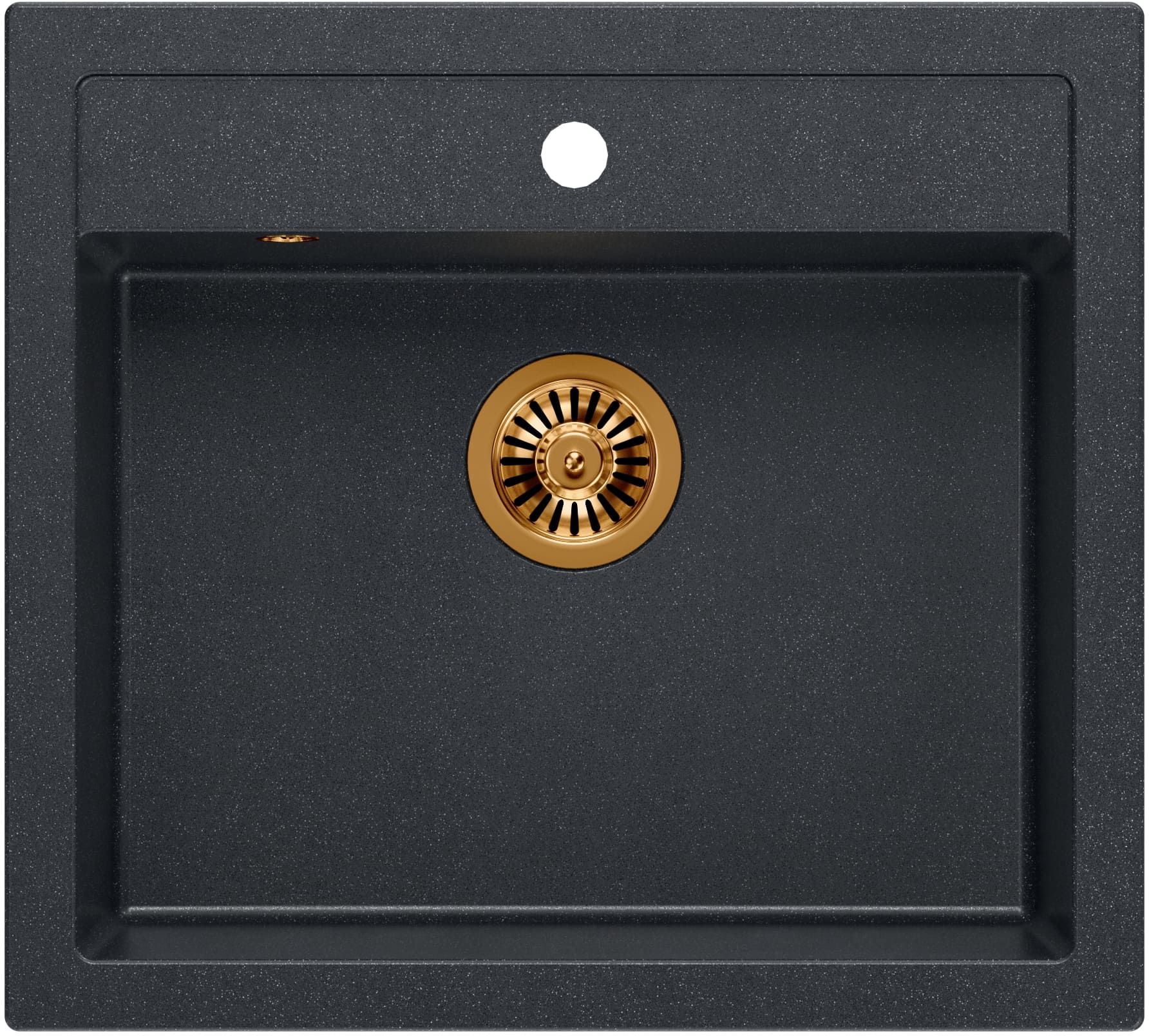 Quadron Bill graniteq-spüle 59.5x54 cm schwarz HCQB6054U8_PVDC1