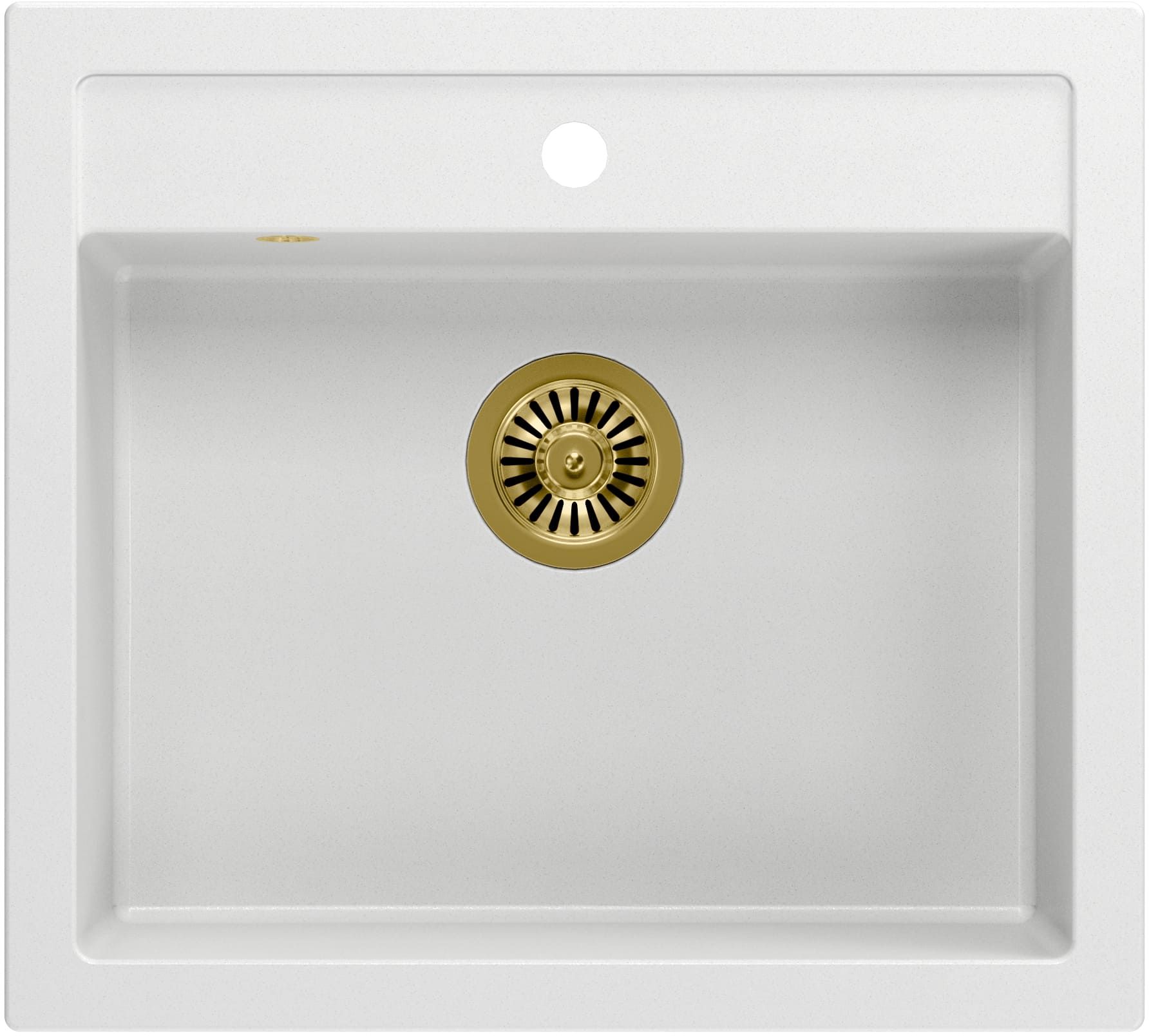 Quadron Bill GraniteQ-Spüle 59.5x54 cm weiß HCQB6054U1_PVDG1