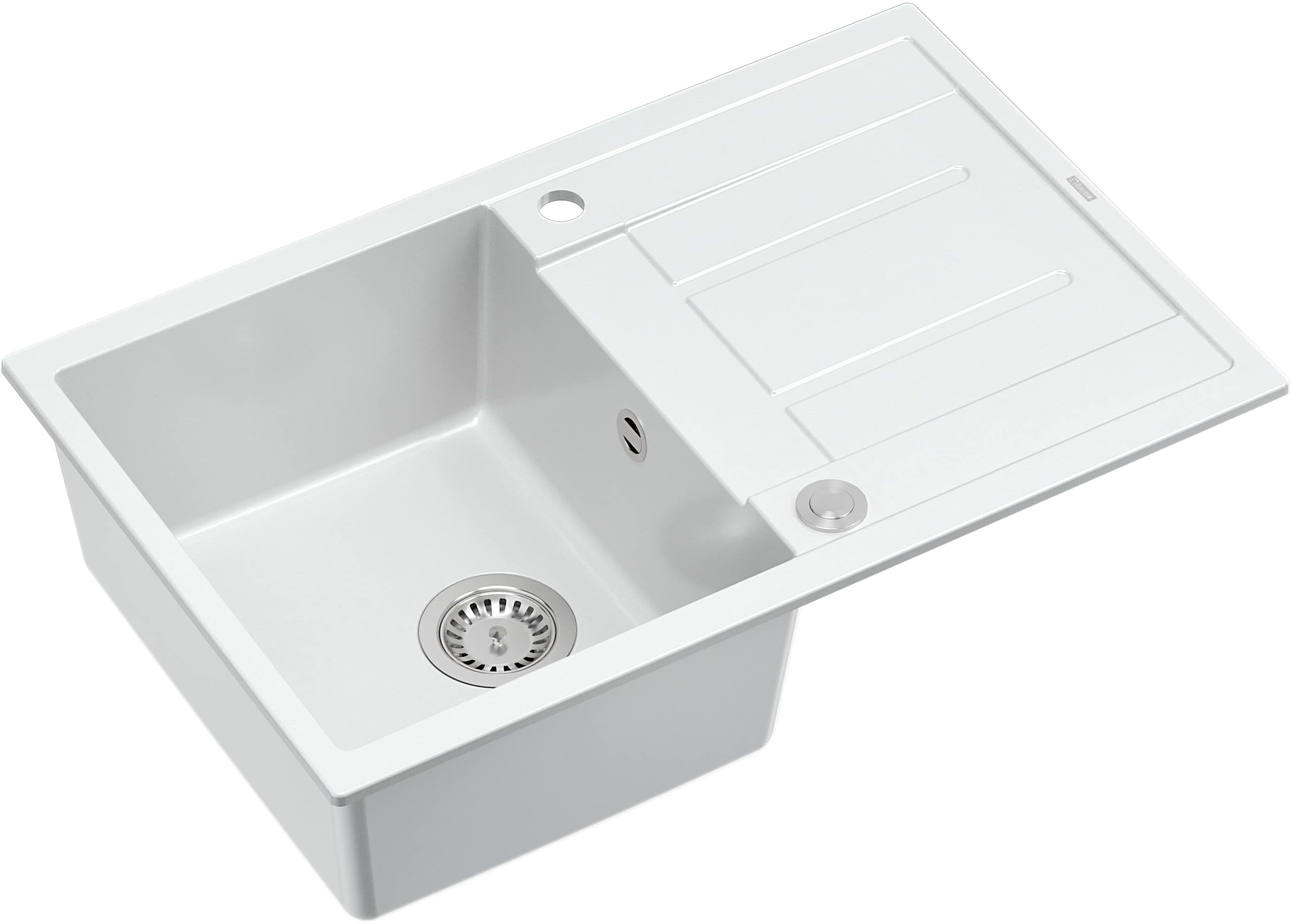 Quadron Morgan GraniteQ-Spüle 78x50 cm weiß HB8203U1-BS_P2O