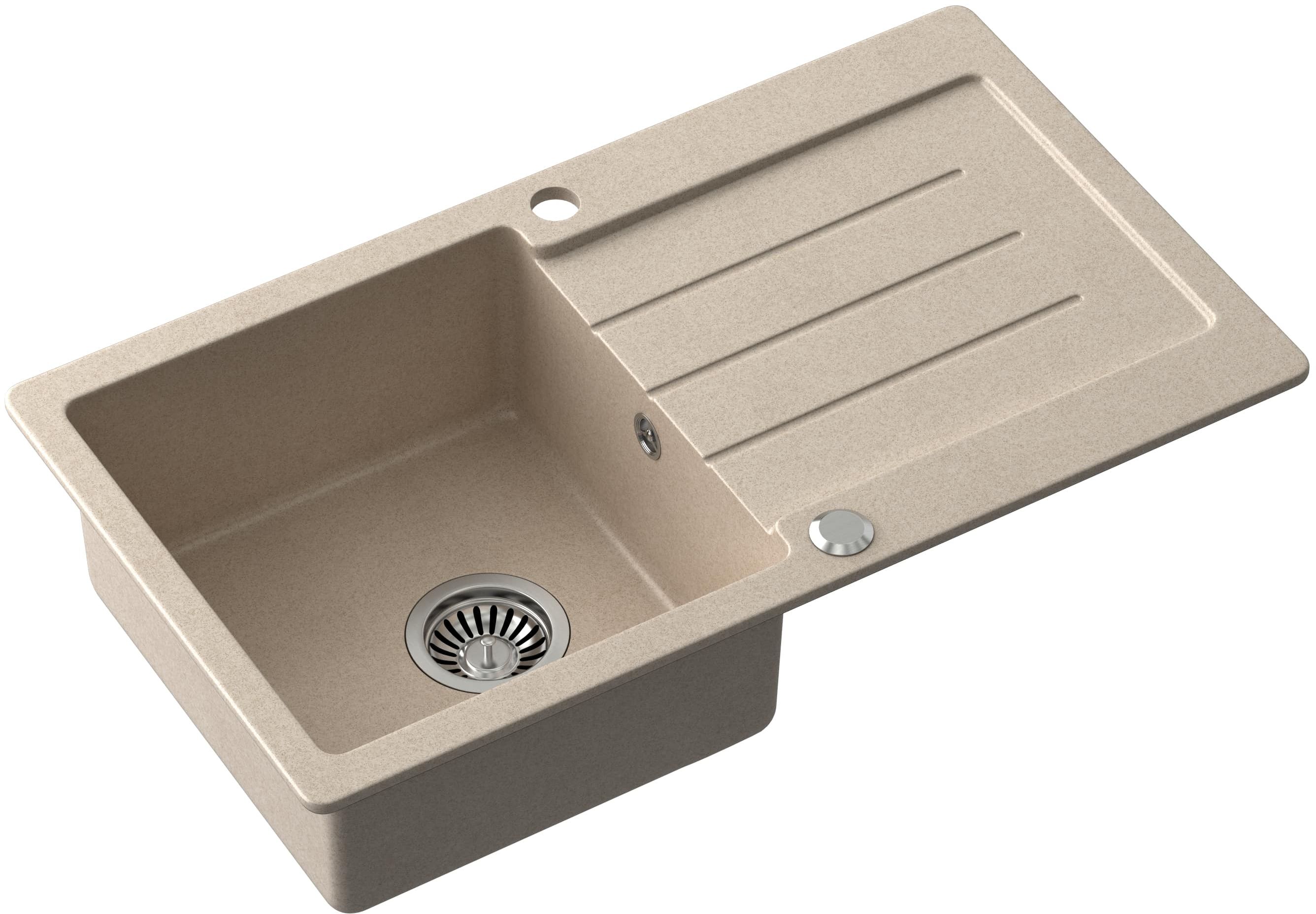 Quadron Johnny GraniteQ-Spüle 77x44 cm beige HCQJ7744BEZK