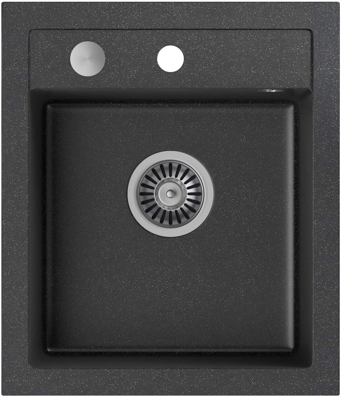 Quadron Johnny GraniteQ-Spüle 50x43 cm schwarz HCQJ4350CZK