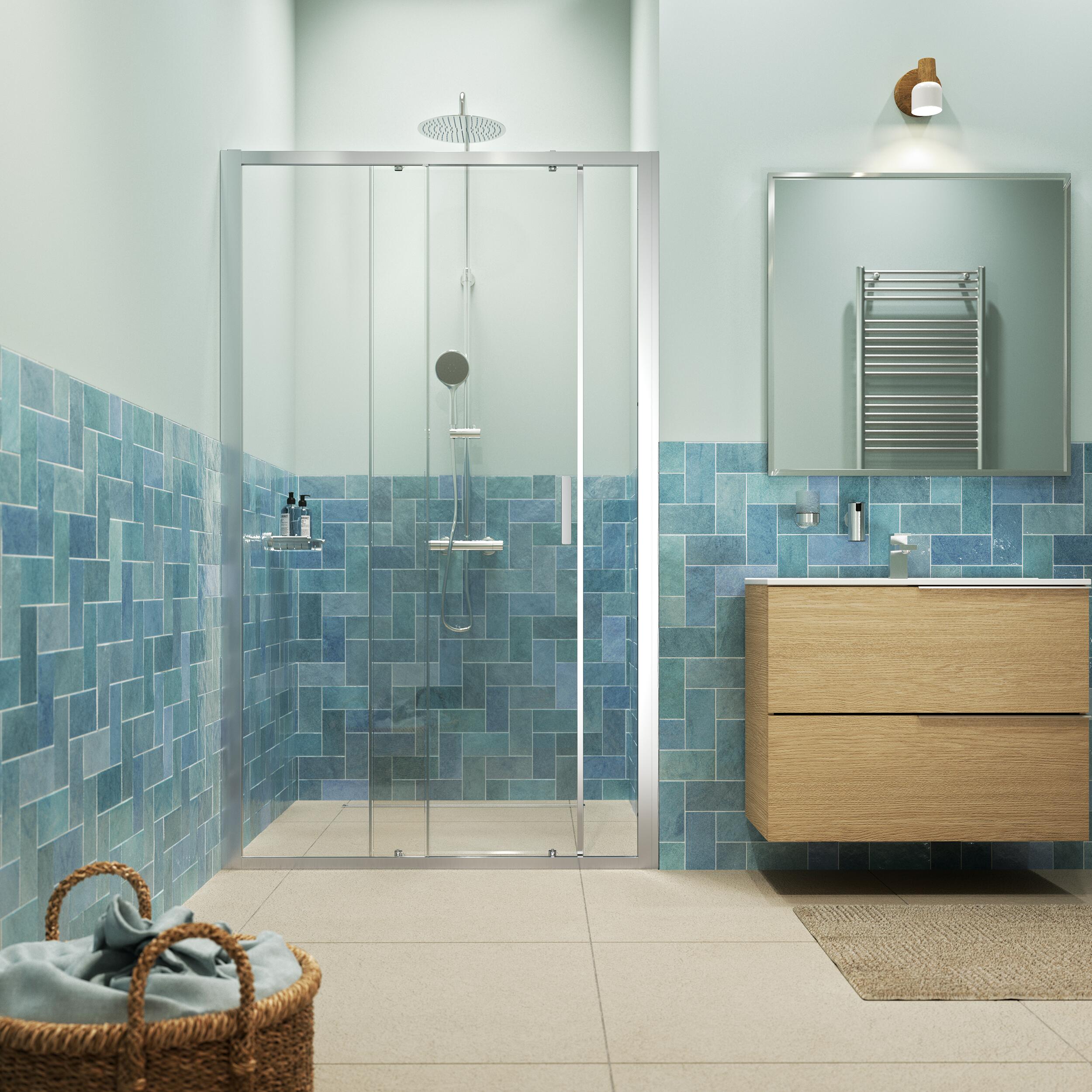 Sealskin INC Duschtüren 140 cm Schiebe- chrom Glanz/durchsichtiges Glas XI101406265100