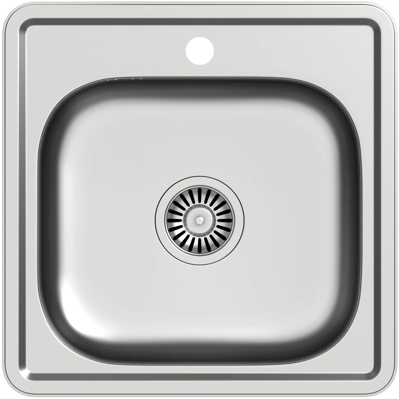 Quadron Joe 110 Stahlspüle mit Siphon 48x48 cm HD110LEN4848