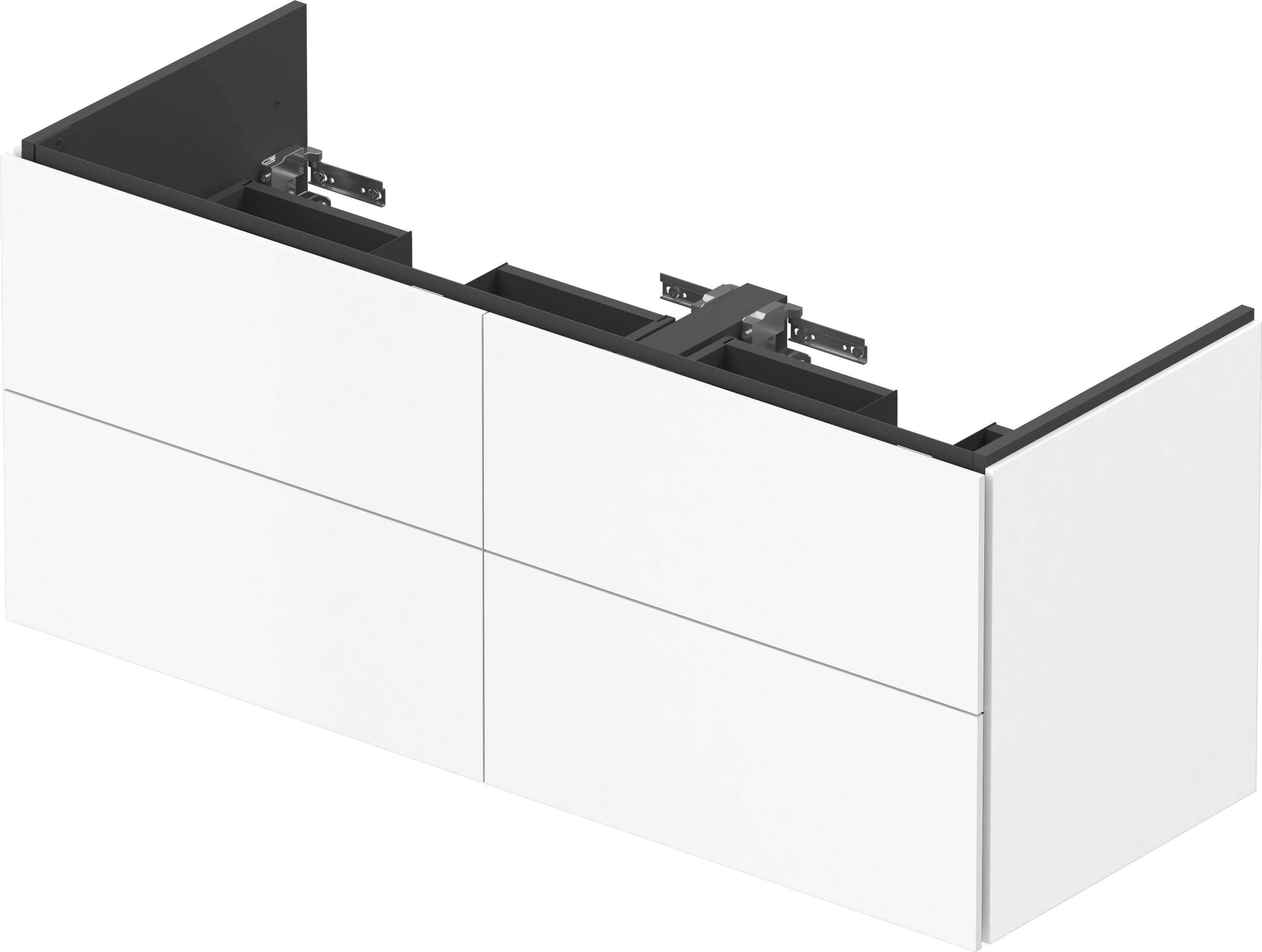 Duravit L-Cube Kabinett 129x48.1x55 cm Unterschrank hängend weiß LC625901818