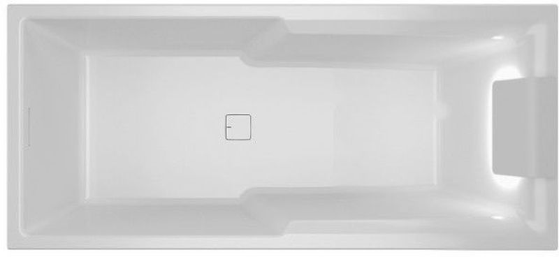 Riho Still Shower LED Rechteckige Badewanne 180x80 cm weiß B103003005