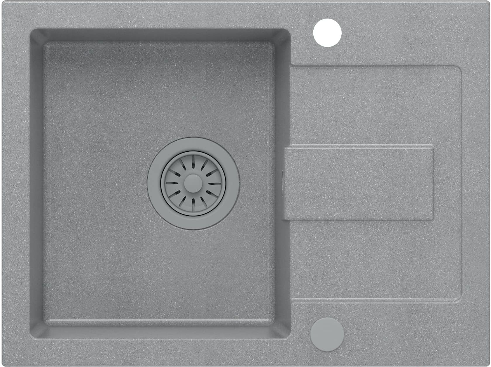 Quadron Christian GraniteQ-Spüle 60x45 cm grau/graphit/onyx HCQC6045SZK_PC