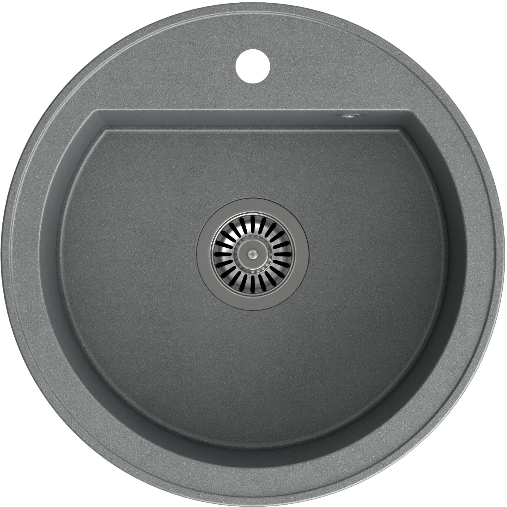 Quadron Johnny GraniteQ-Spüle 51x51 cm grau/graphit/onyx HCQC5151SZK