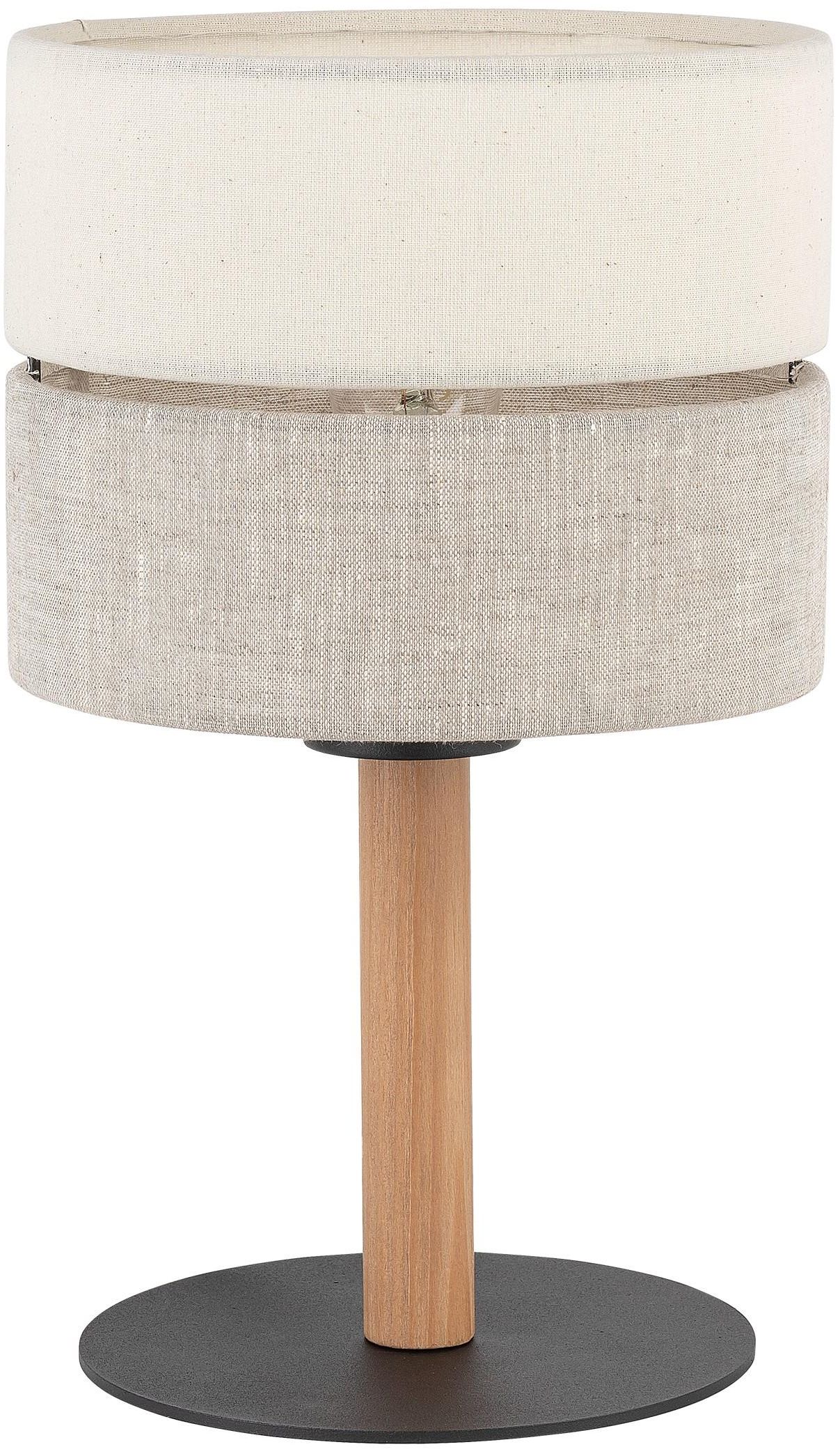 TK Lighting Eco Tischlampe 1x15 W schwarz-grau-beige 5596
