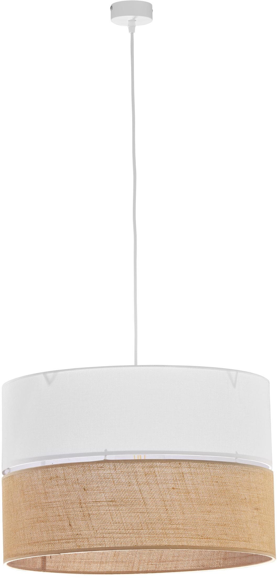 TK Lighting Linobianco Pendelleuchte 3x15 W weiß-braun 6573