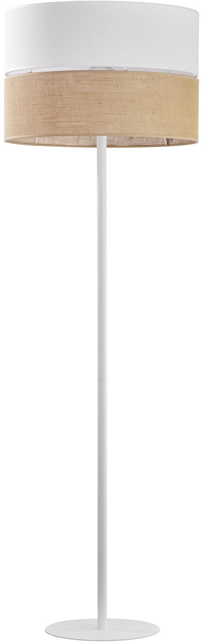 TK Lighting Linobianco Stehlampe 1x15 W weiß-braun 5241