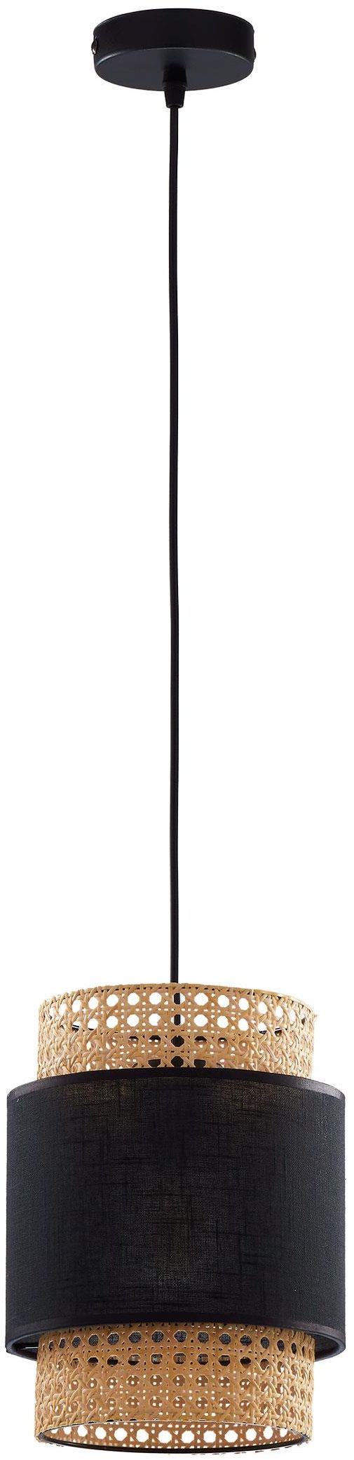 TK Lighting Boho Black Pendelleuchte 1x15 W schwarz-beige 6540