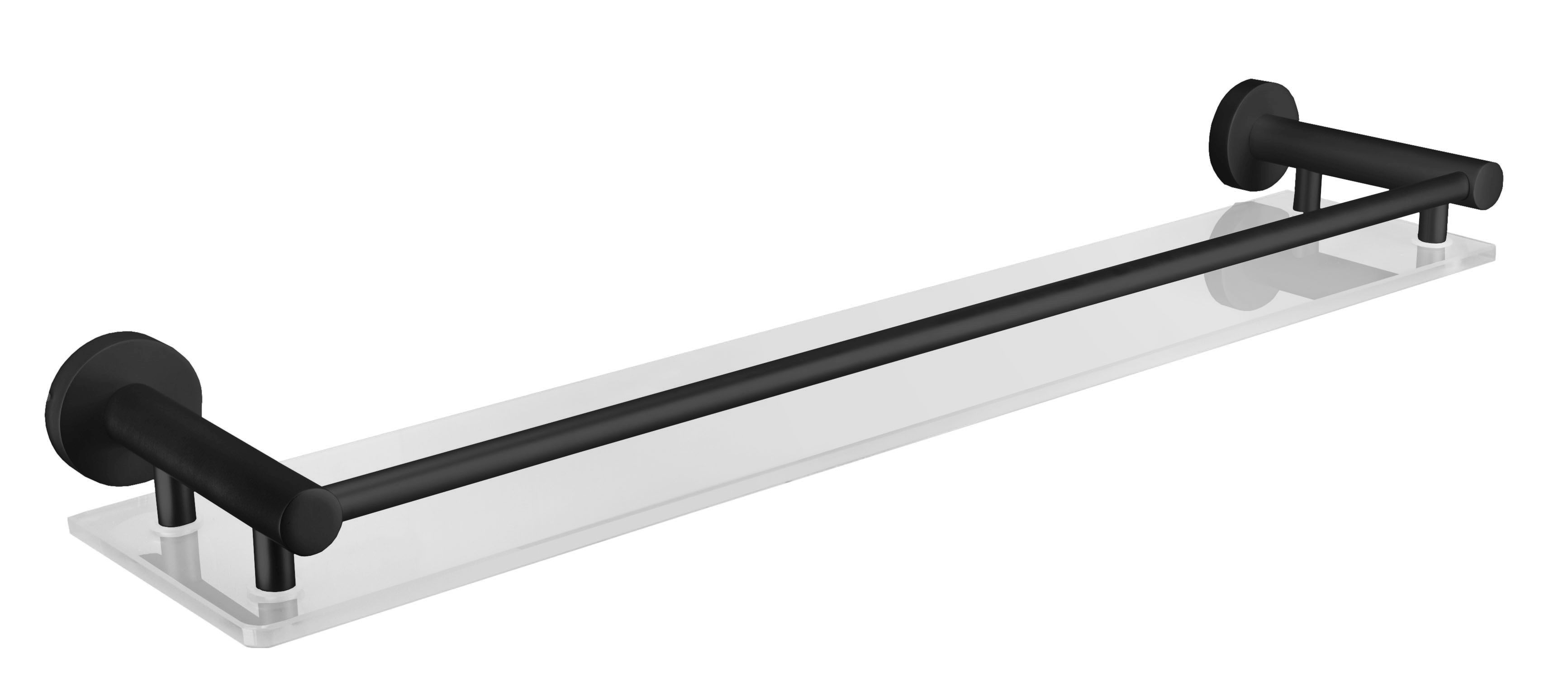 Kleine Wolke Apollo Nero Badezimmerregal 56 cm weiß-schwarz 8020108828