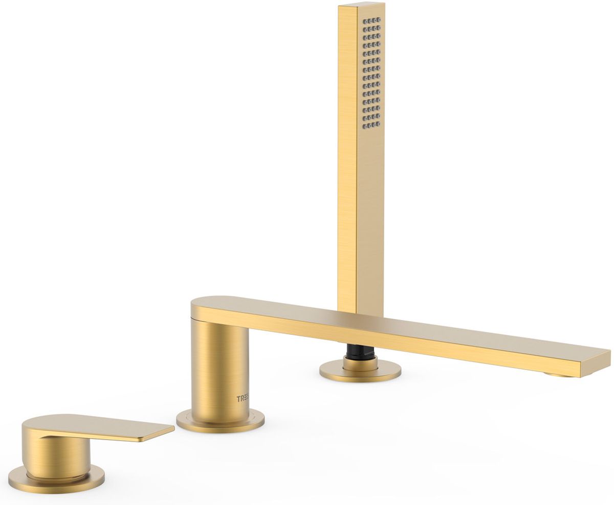 Tres Project Badewannen- und Duscharmatur awannenmontiert gold 21116103OM