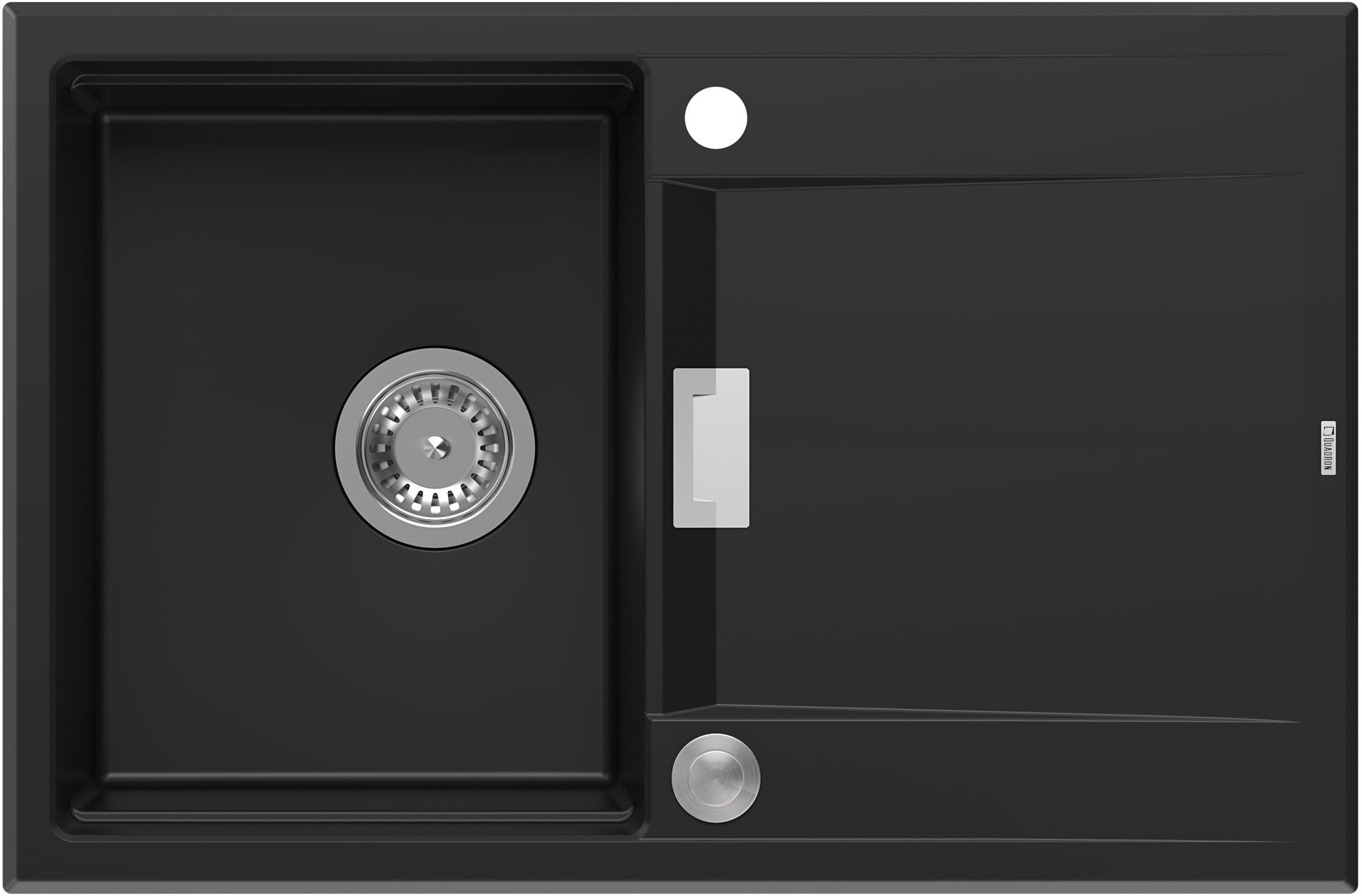 Quadron Owen GraniteQ-Spüle 76x50 cm schwarz HQO7650U7_BS