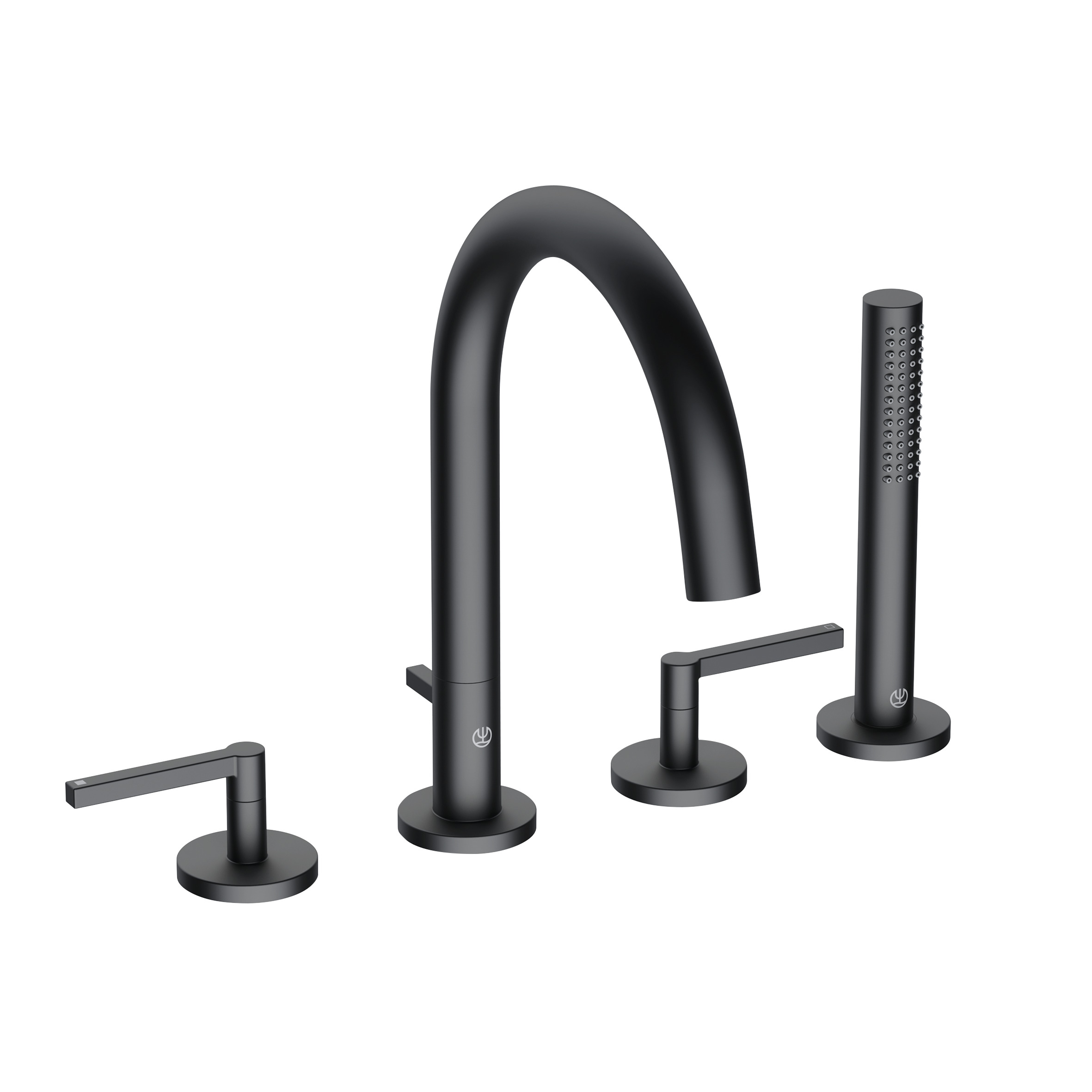 Kludi Nova Fonte Badewannen- und Duscharmatur awannenmontiert schwarz 204253915