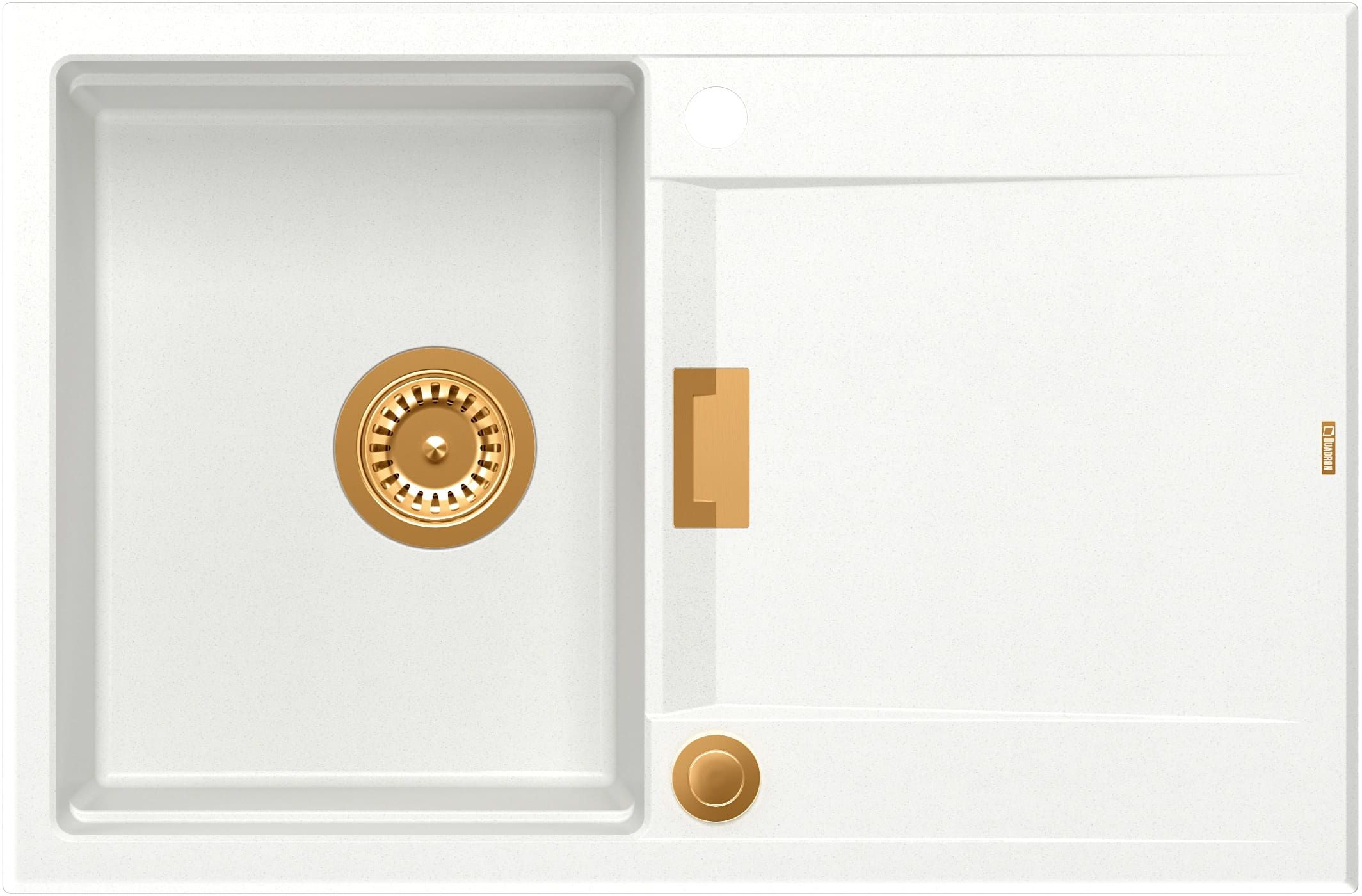 Quadron Owen GraniteQ-Spüle 76x50 cm weiß HQO7650U1_PVDC1