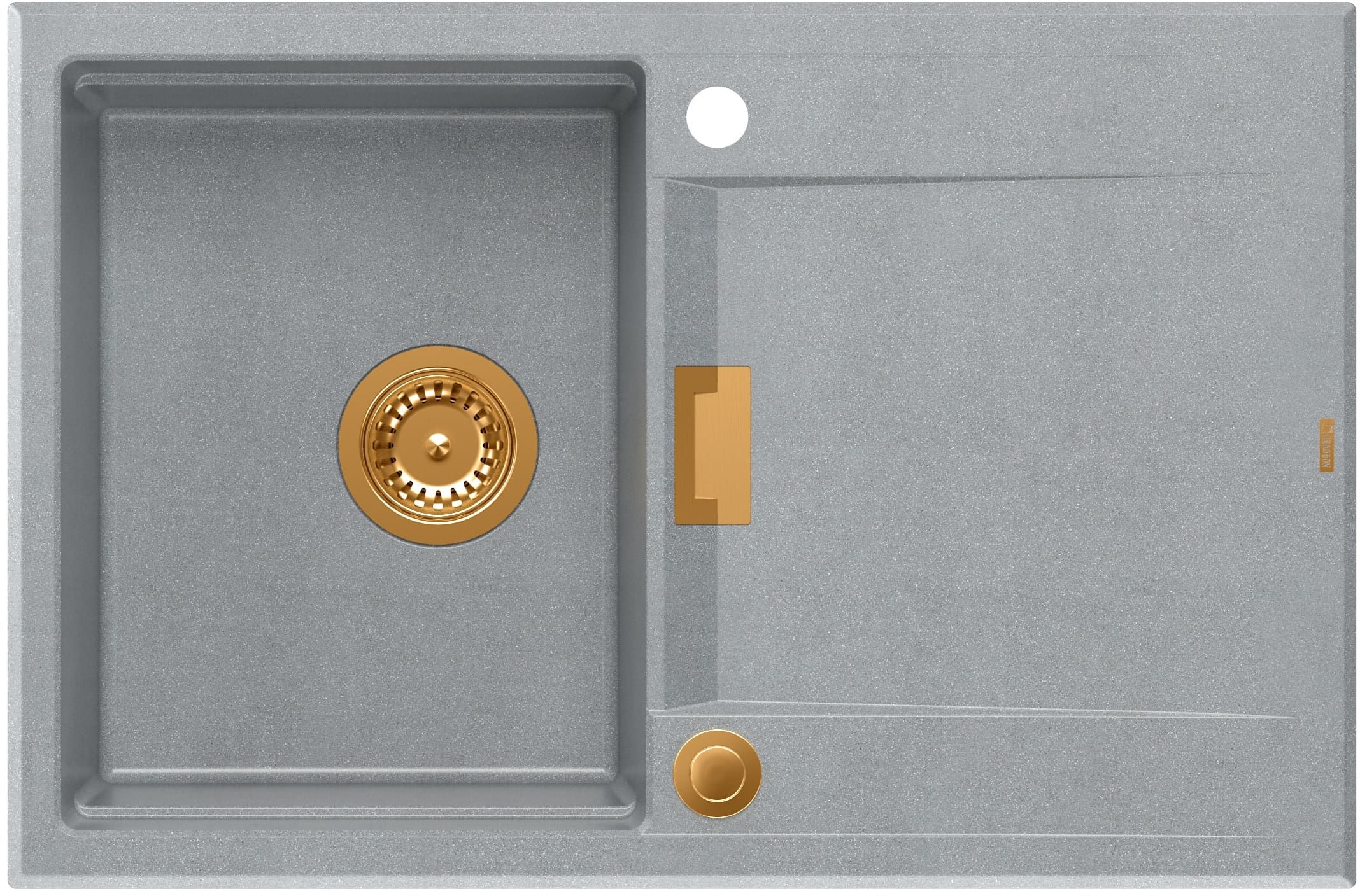 Quadron Owen GraniteQ-Spüle 76x50 cm grau/graphit/onyx HQO7650U5_PVDC1