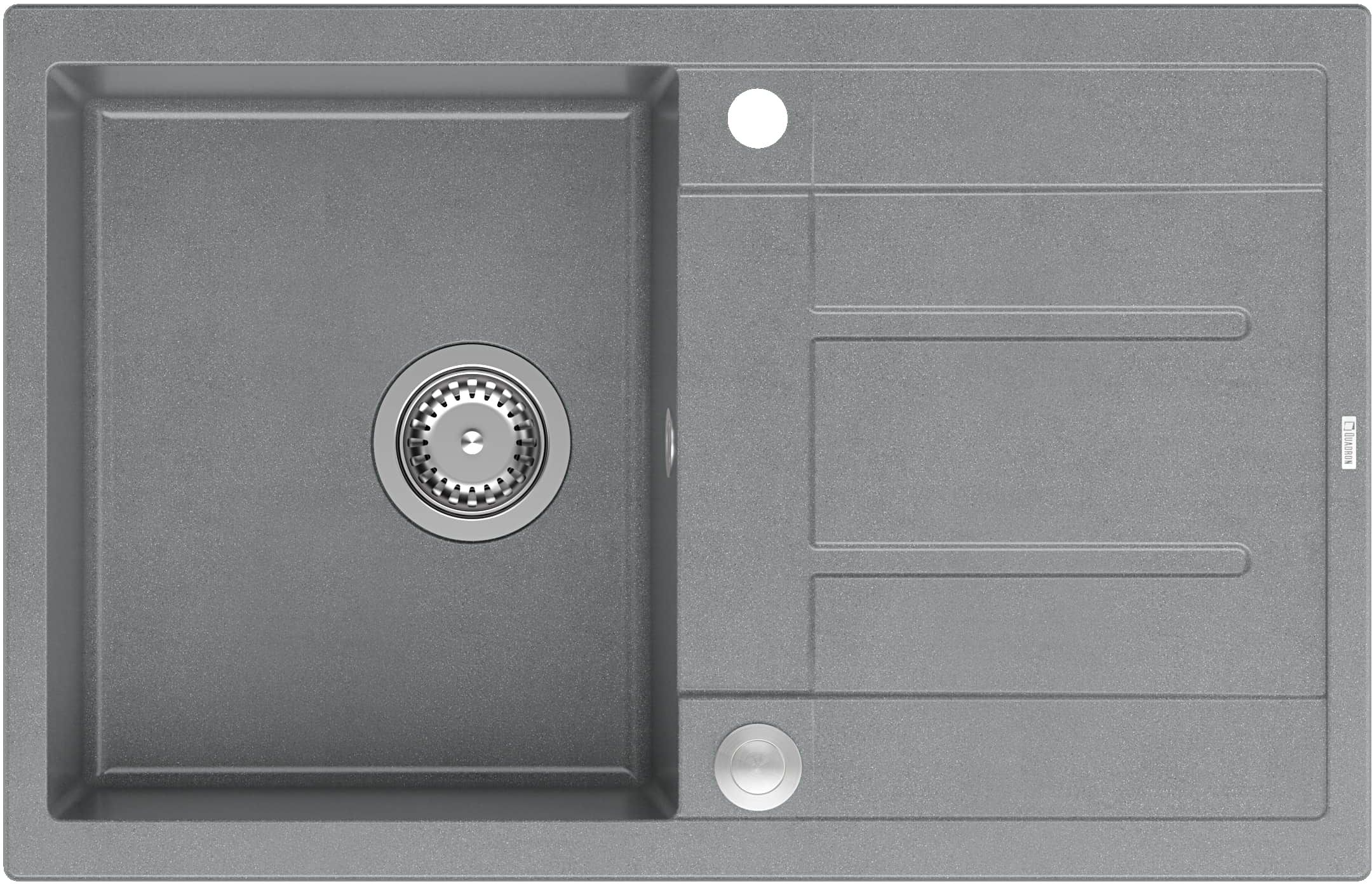 Quadron Morgan GraniteQ-Spüle 78x50 cm grau/graphit/onyx HB8203U5-BS_P2O