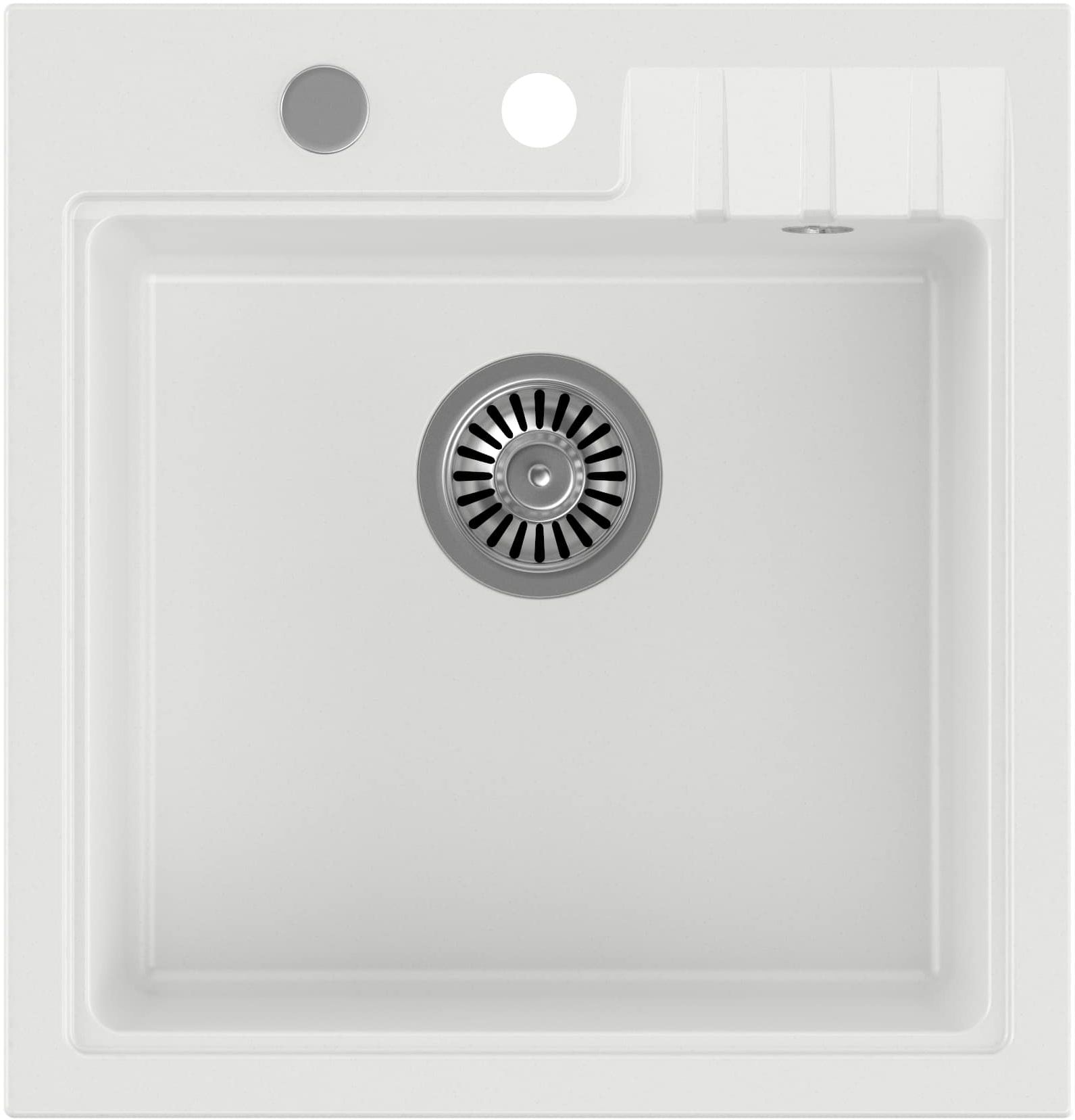 Quadron Peter GraniteQ-Spüle 50x52 cm weiß HCQP5052BIK
