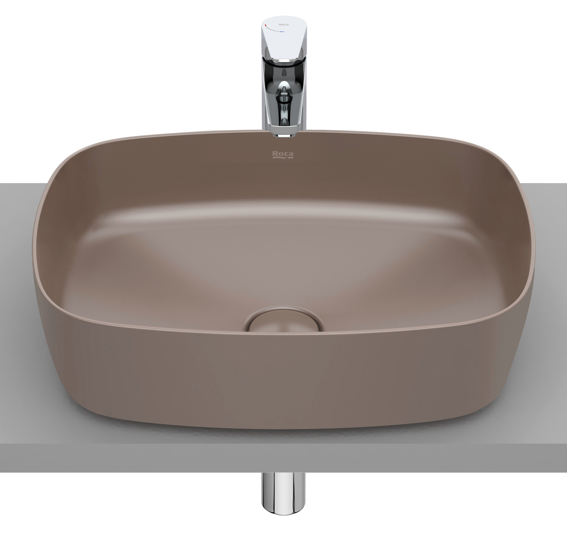 Roca Inspira Waschbecken 50x37 cm rechteckig Aufsatzwaschbecken A327500660