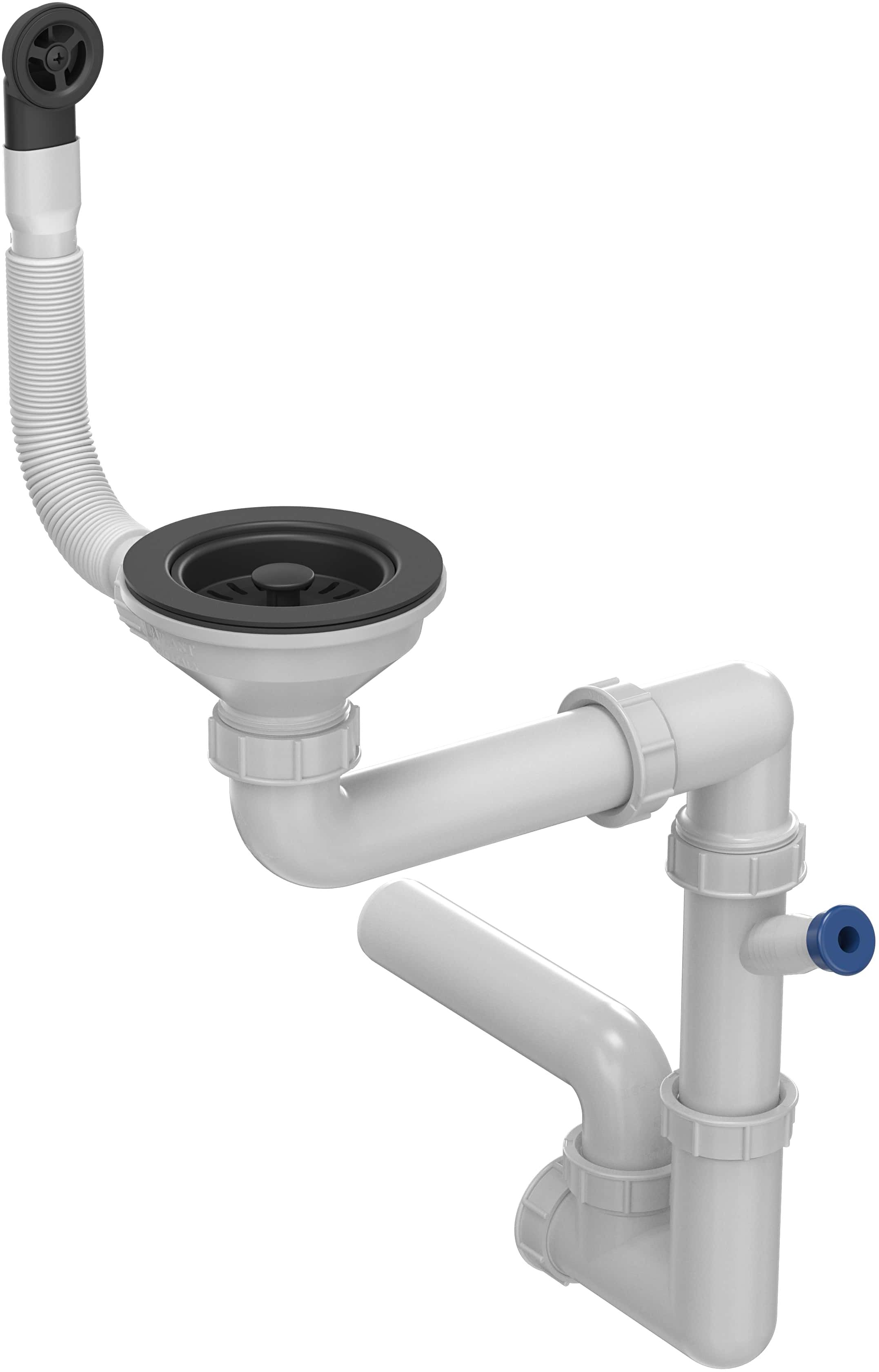 Quadron Save Space Power Color Siphon für Waschbecken 12PB3-P2A-BLM