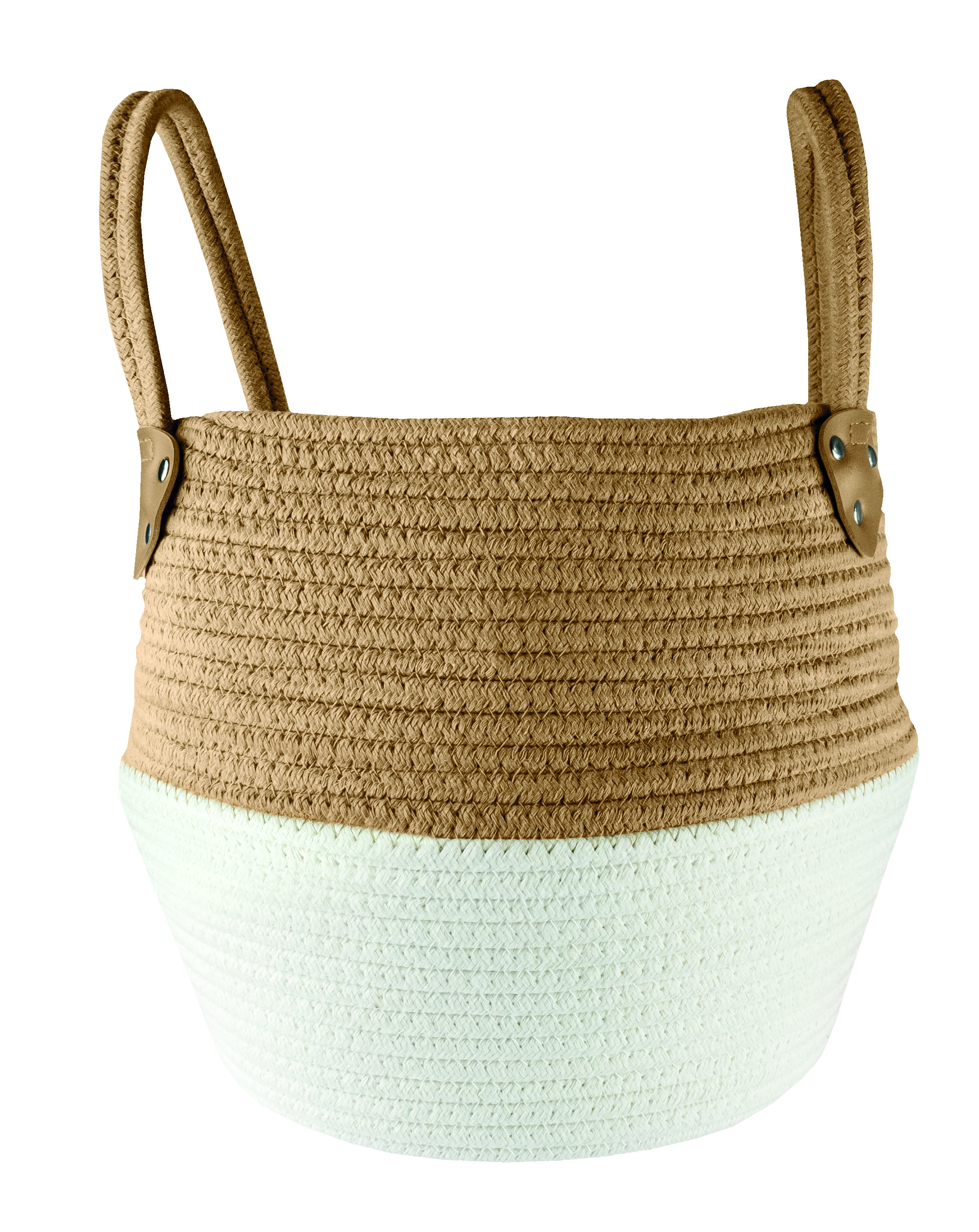 Kleine Wolke Patch Badezimmerkorb weiß-braun 8649270062