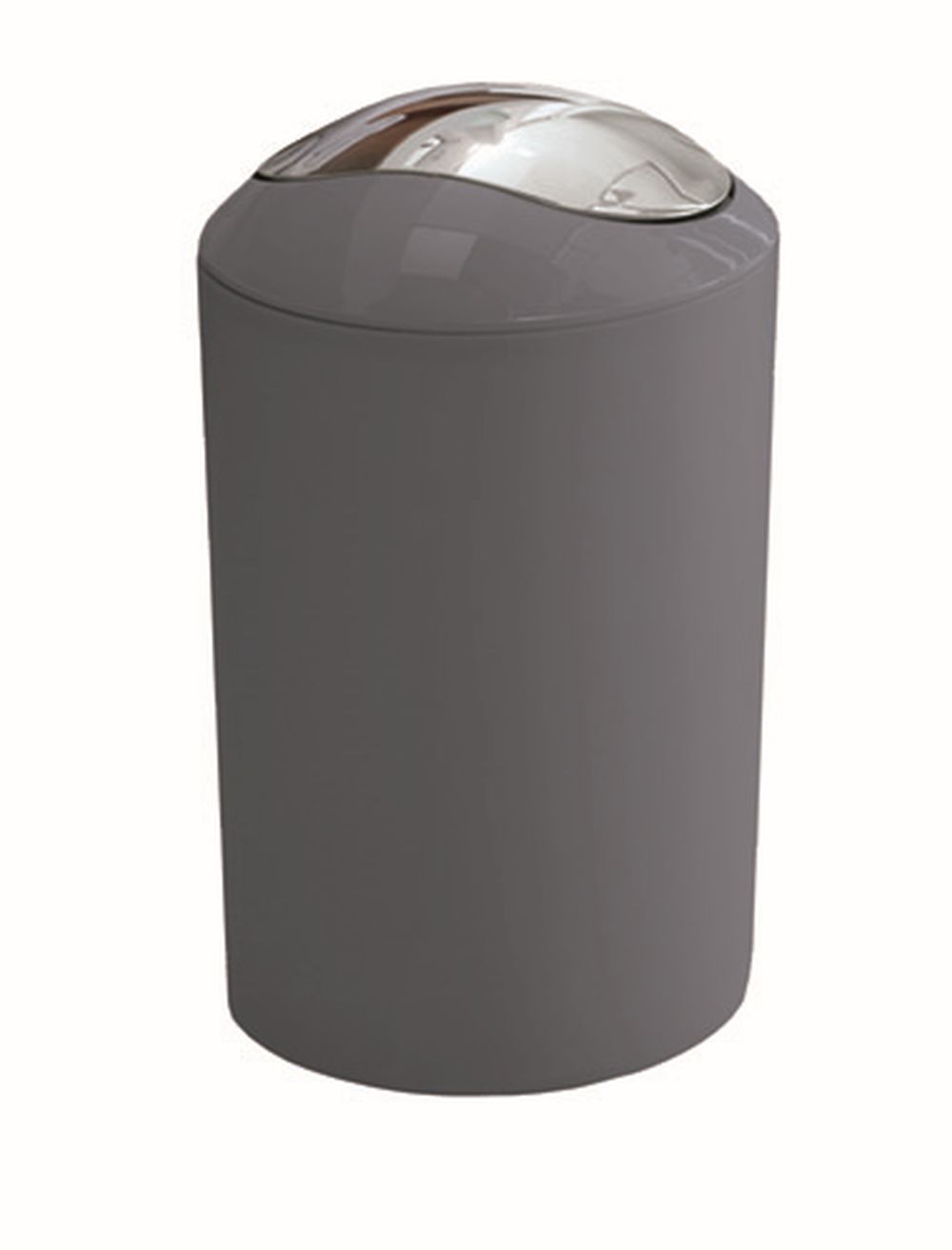 Kleine Wolke Glossy Papierkorb 5 l chrom-grau 5063901858