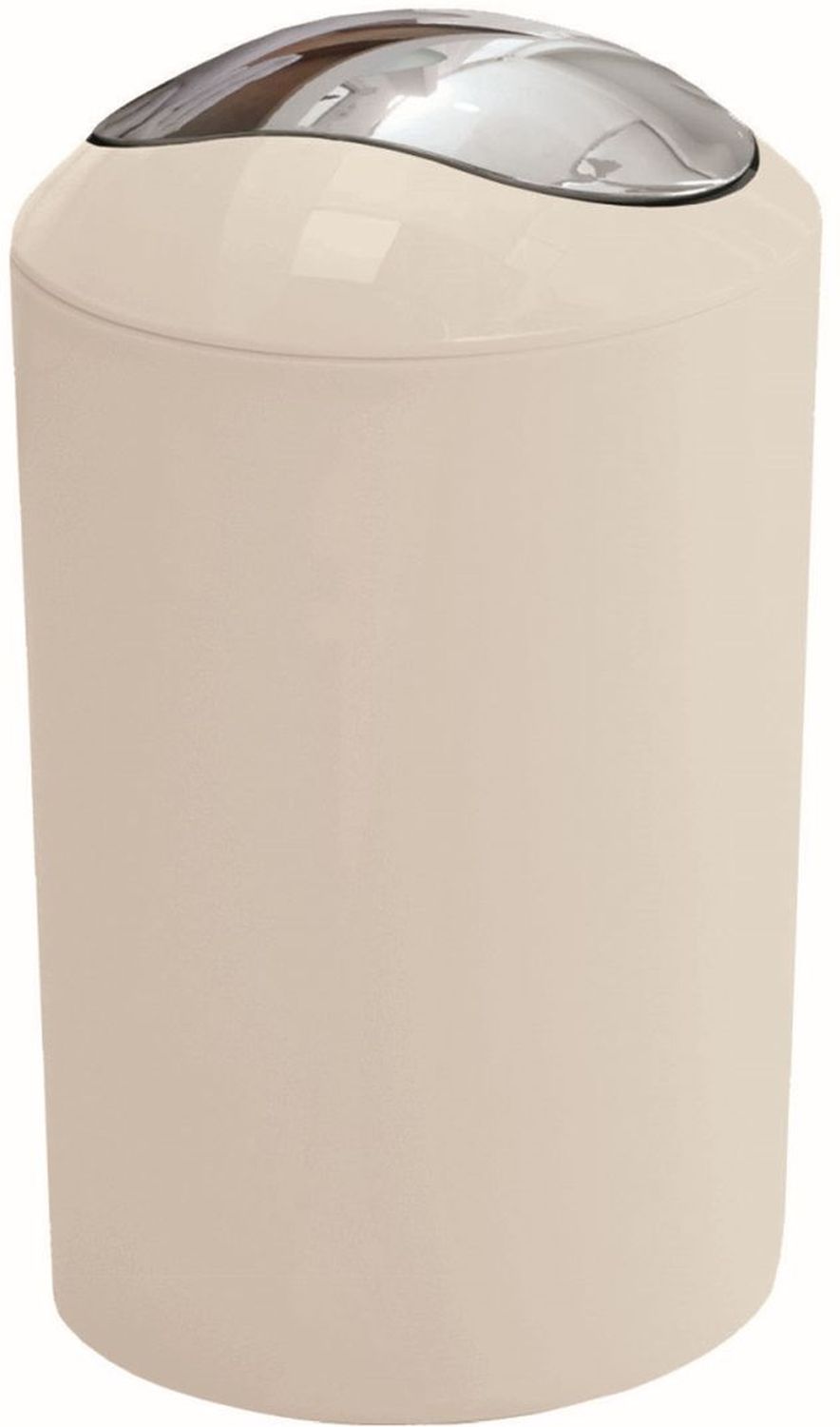 Kleine Wolke Glossy Papierkorb 5 l chrom-beige 5063291858