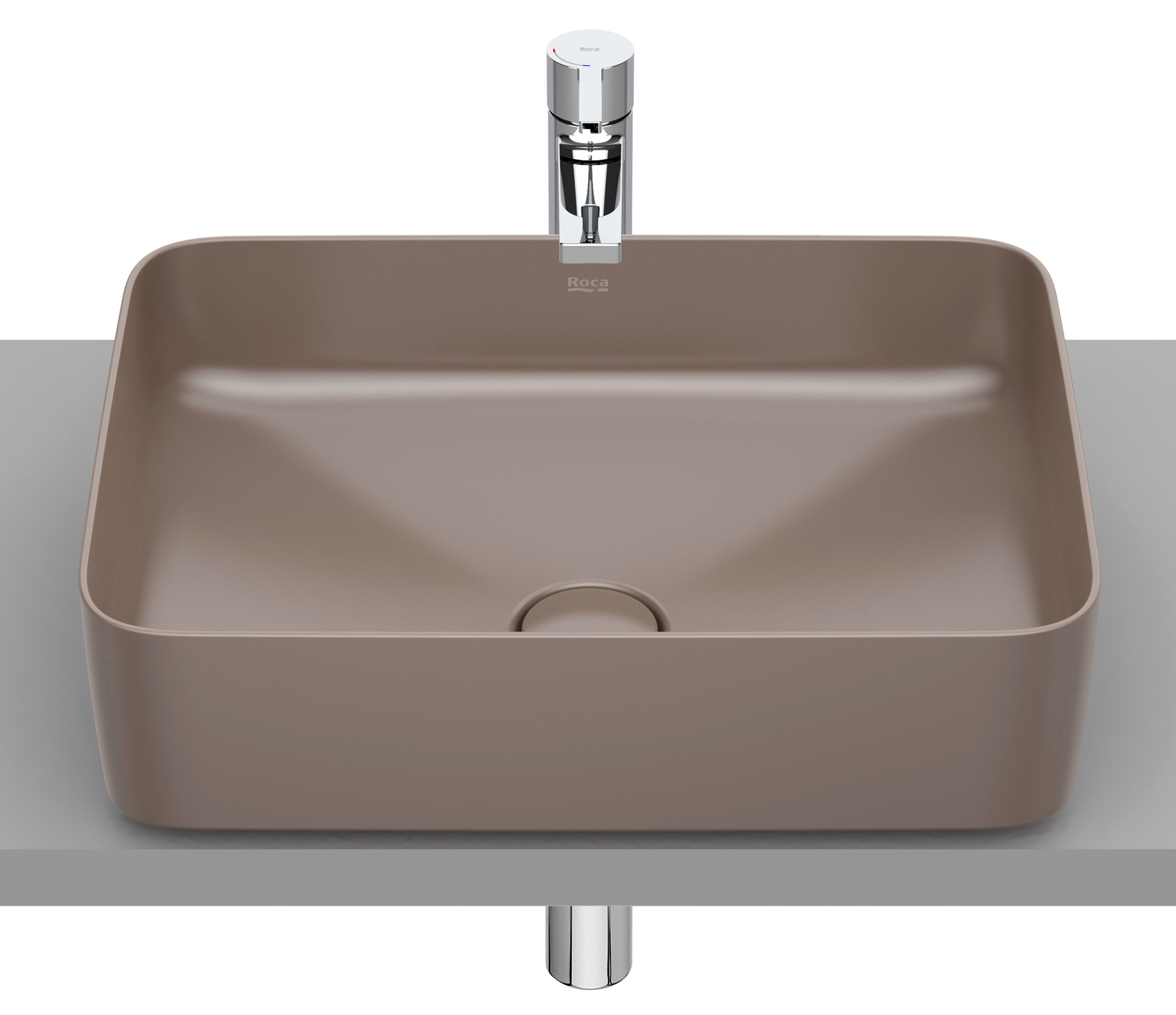 Roca Inspira Waschbecken 50x37 cm rechteckig Aufsatzwaschbecken A327530660