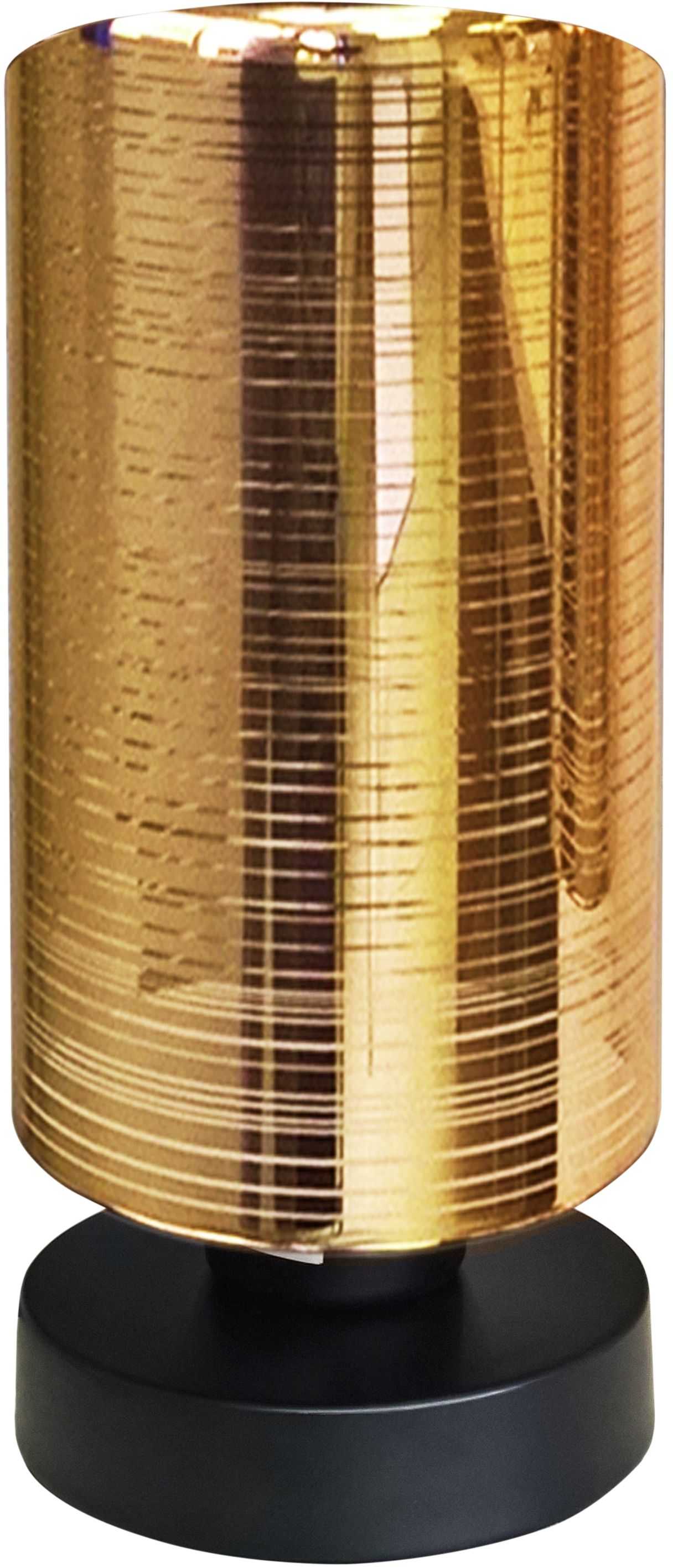 Candellux Cox Tischlampe 1x60 W schwarz-gold 41-59376