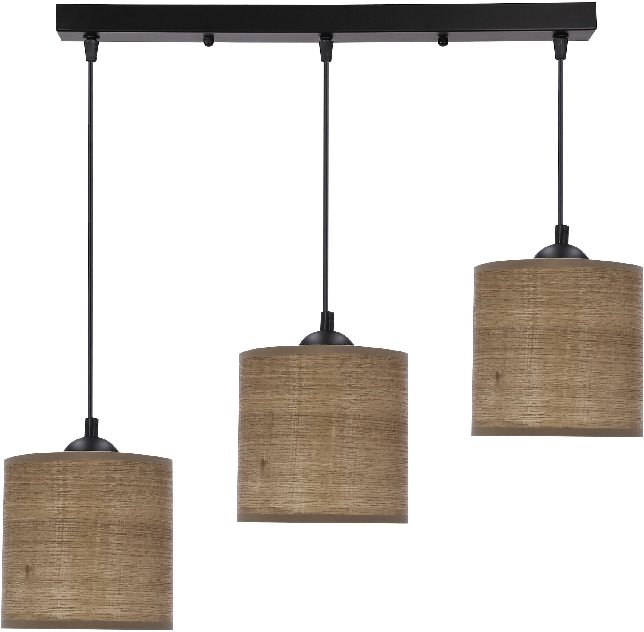 Candellux Legno Pendelleuchte 4x40 W schwarz-beige 33-18335