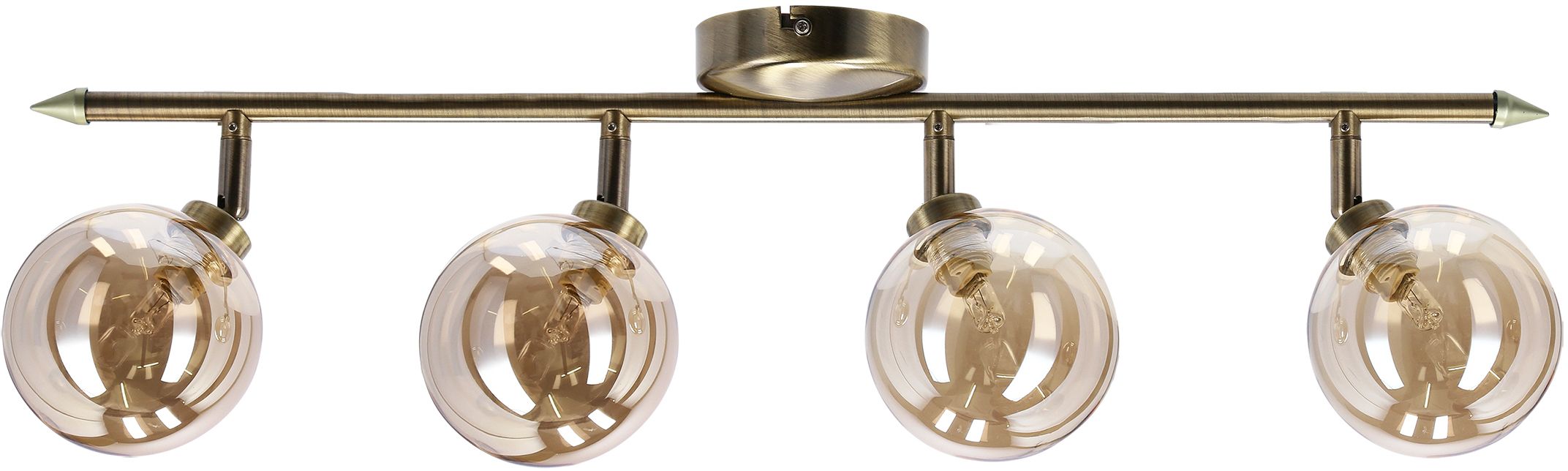 Candellux Rodia Deckenlampe 4x40 W patina-bernstein 94-16560