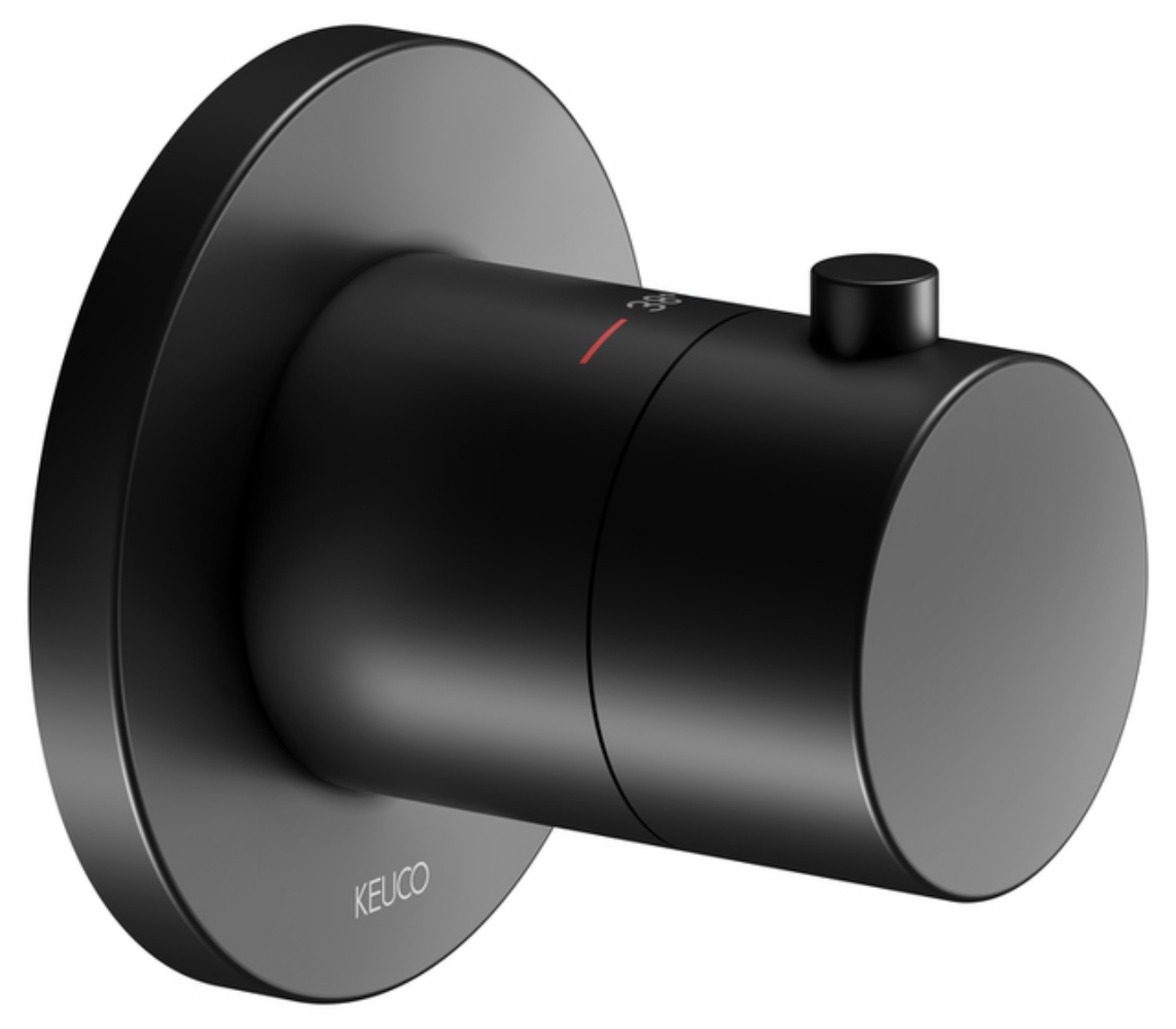 Keuco IXMO Duschbatterie Unterputz mit Thermostat schwarz 59553370001