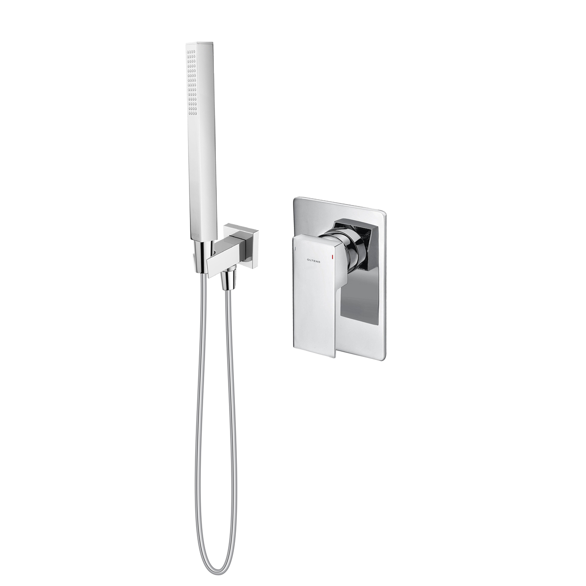 Set Duschbatterie Oltens Gota 33101100, Winkelanschluss Oltens Hvita 39303100, 37103100, 37200100