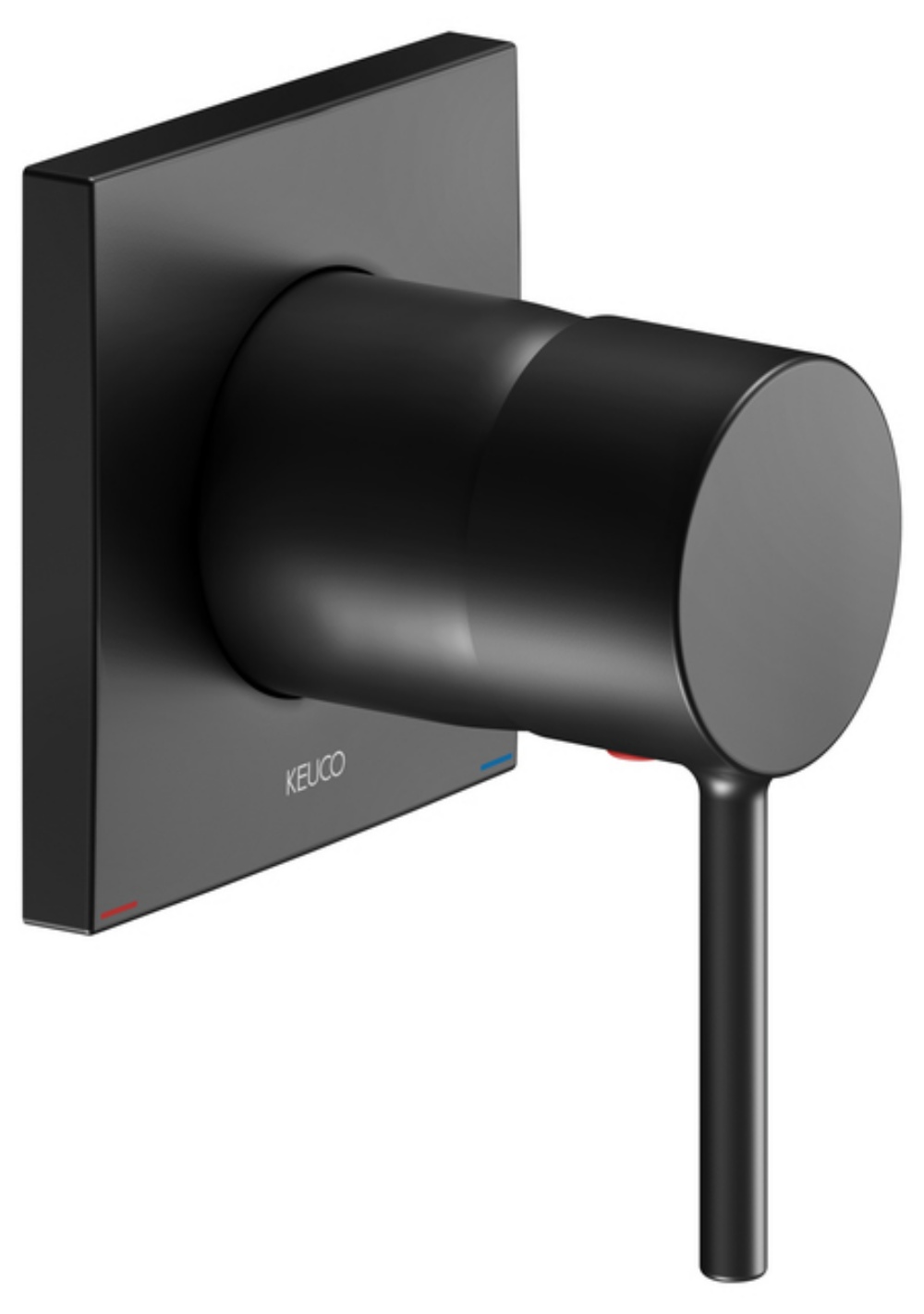 Keuco IXMO Soft Duschbatterie Unterputz schwarz 59551370202