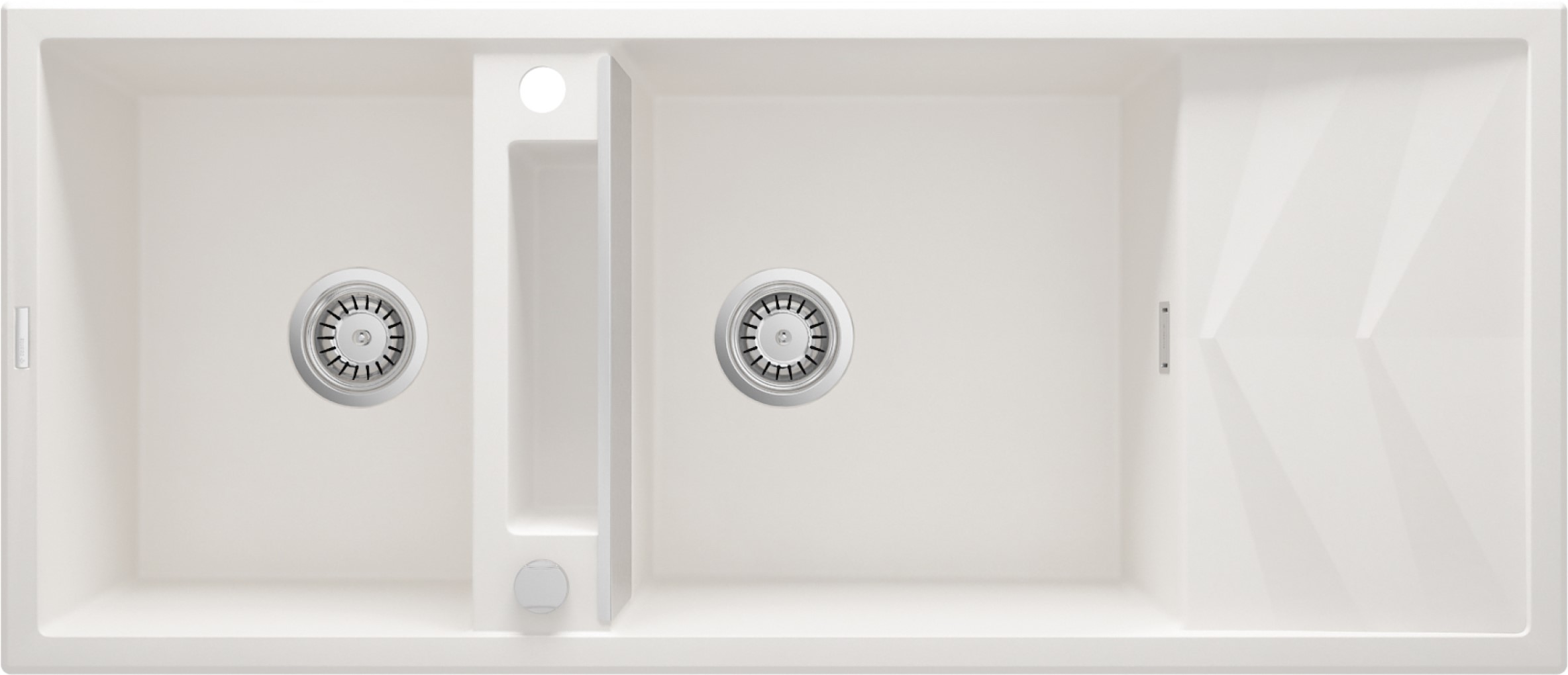 Deante Magnetic granitspüle 116x50 cm weiß ZRM_A213