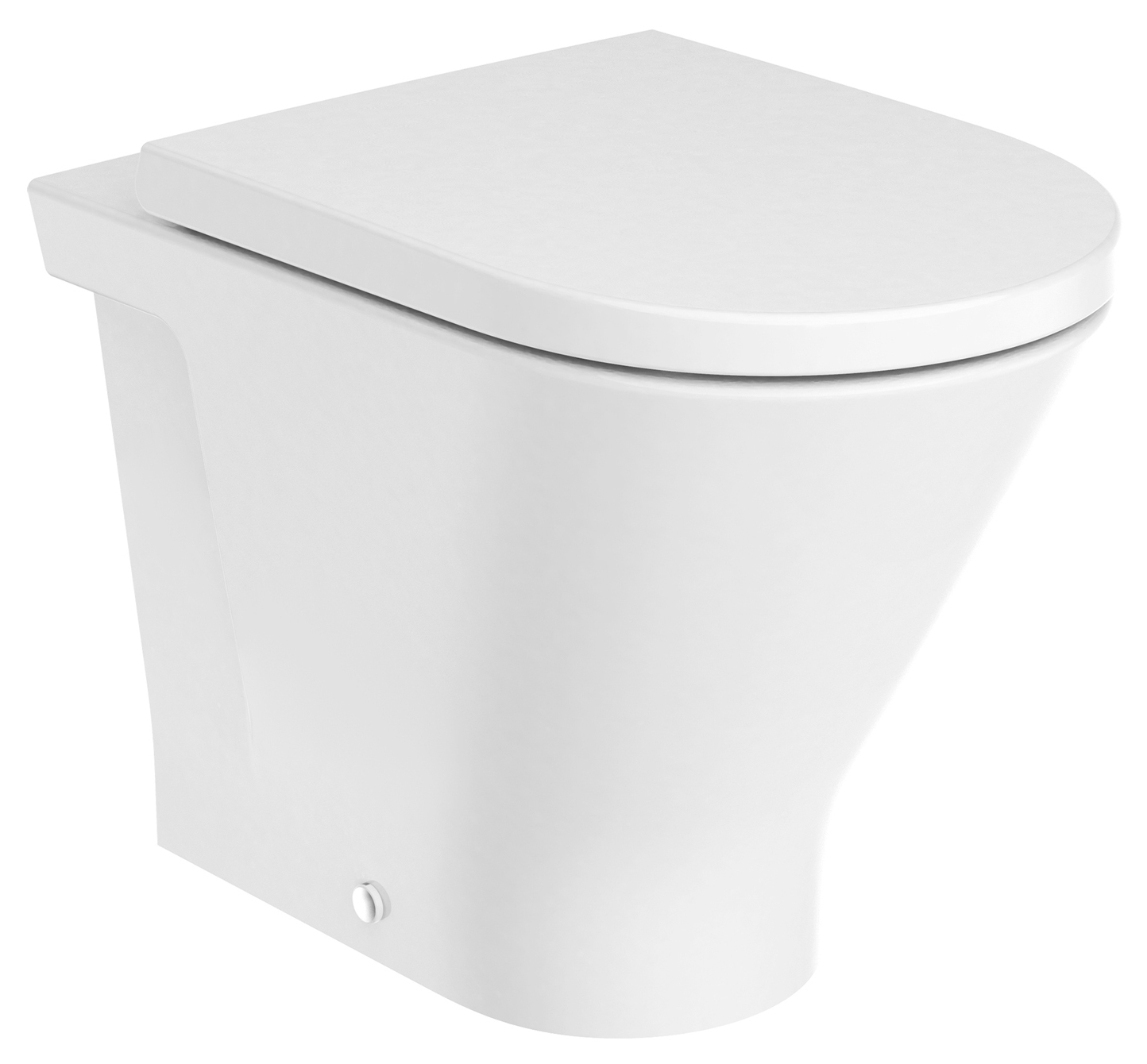 Roca Gap Round WC-Becken stehend Spülrandlos weiß A3470N7S00