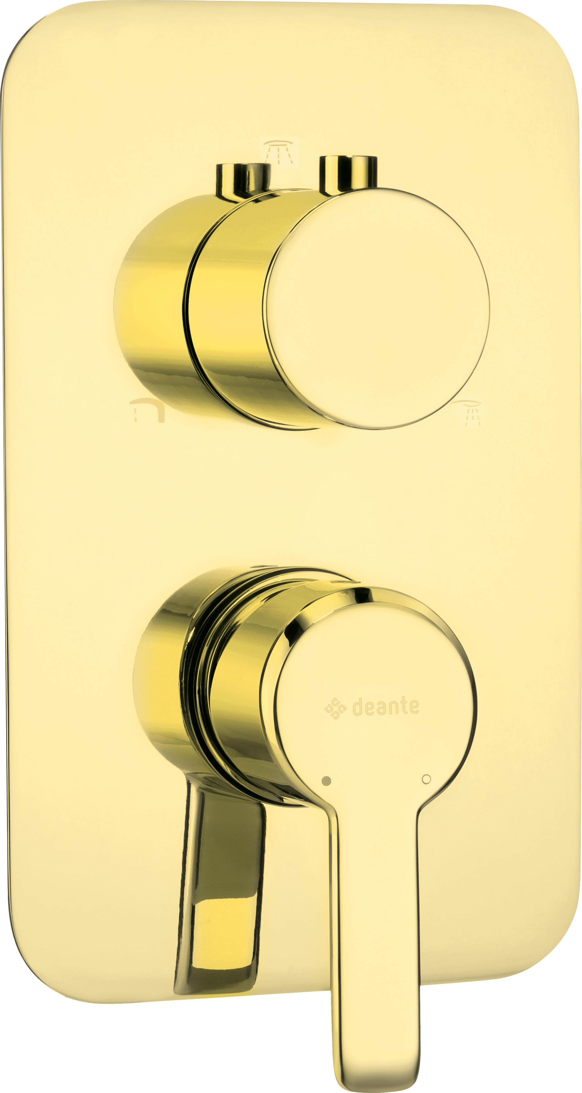 Deante Arnika Badewannen- und Duscharmatur Unterputz gold BXY_ZQAM