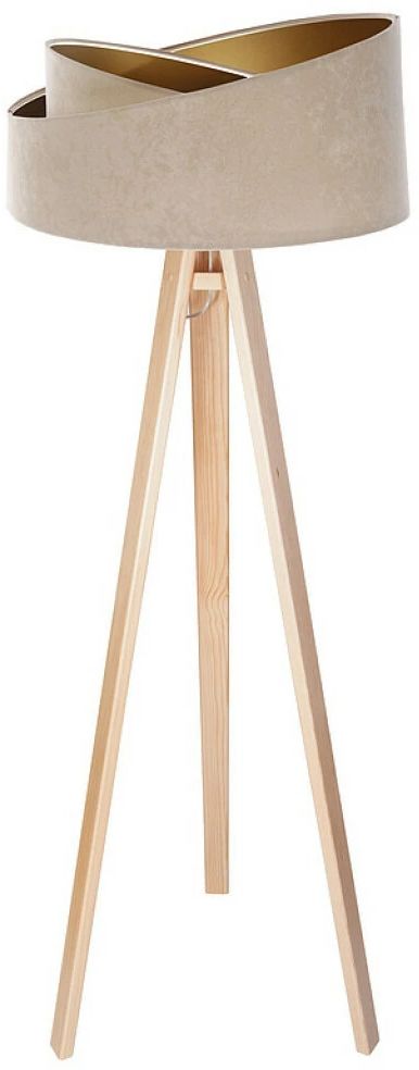 BPS Koncept Galaxy Stehlampe 1x60 W gold-holz 060P-029