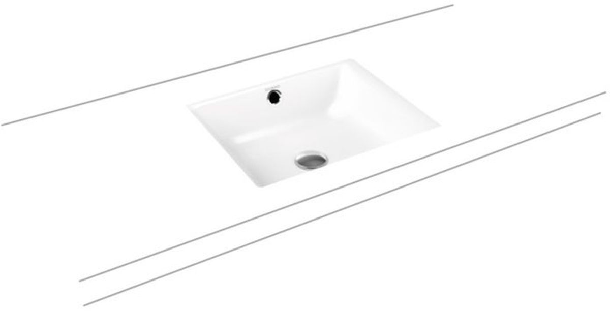 Kaldewei Puro Waschbecken 46x38.5 cm rechteckig Unterbauwaschbecken weiß 900906003711